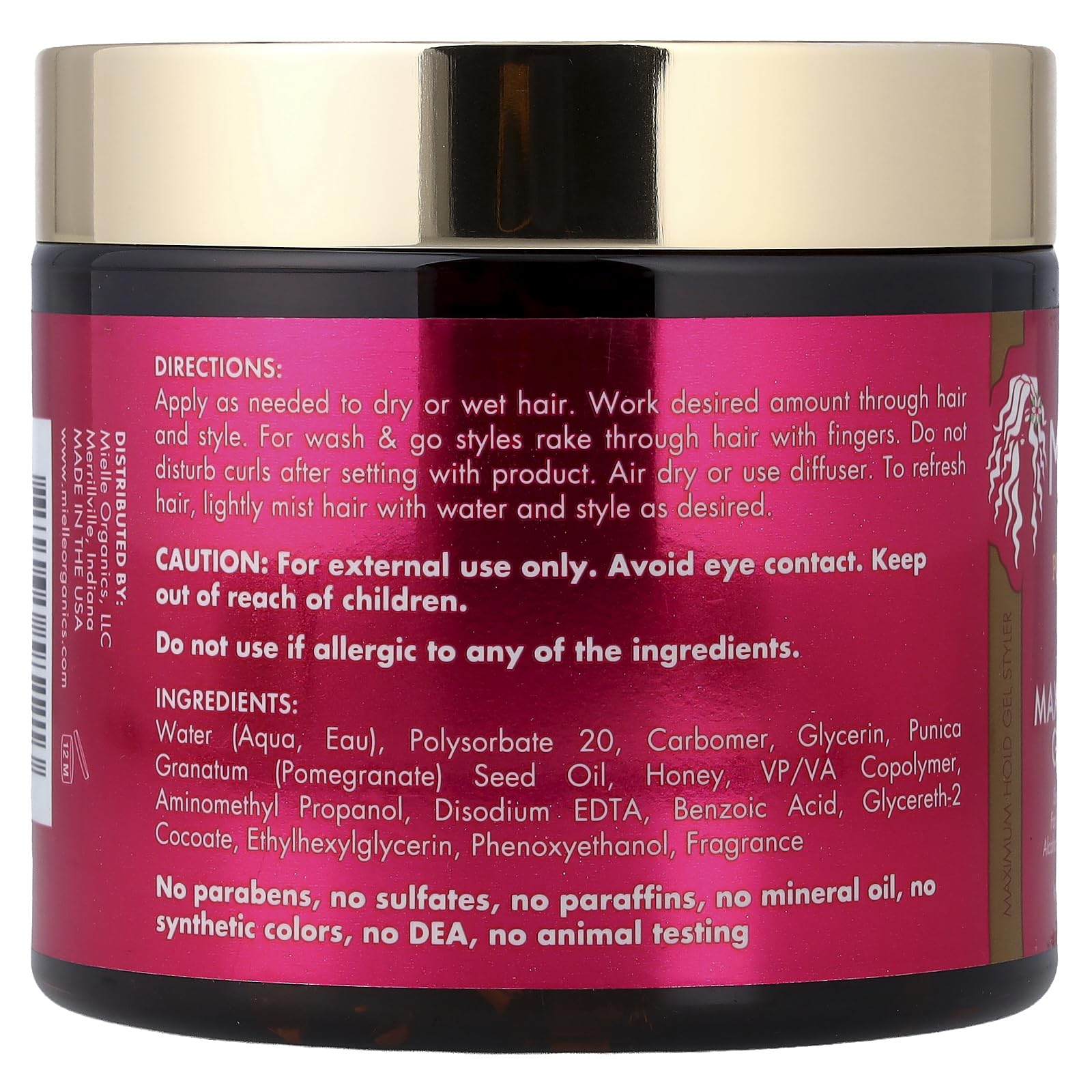 Mielle Pomegranate Honey Blend Maximum Hold Gel Styler - Thumbnail 2