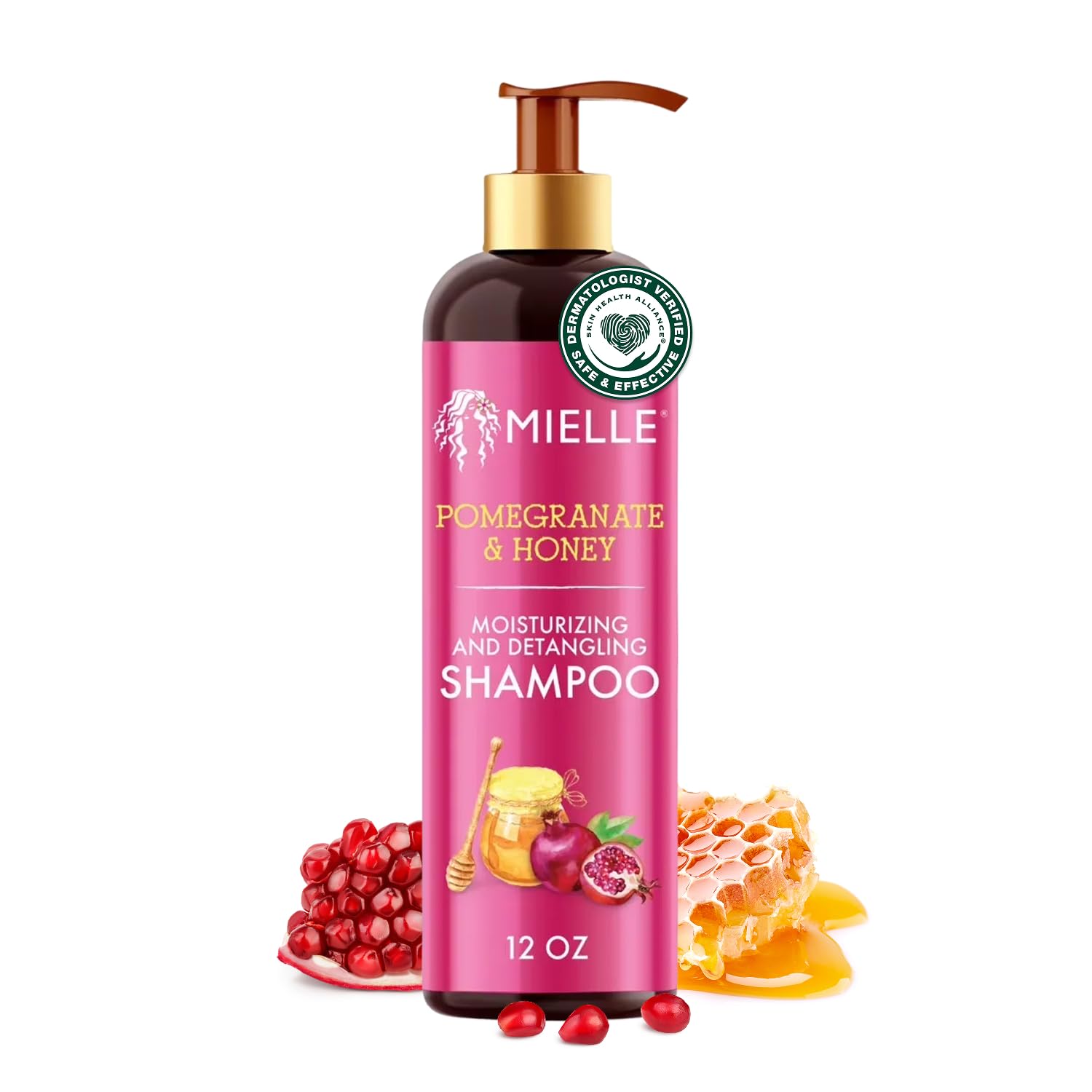 Mielle Pomegranate and Honey Detangling Shampoo 12 Fl. Oz. - Thumbnail 3