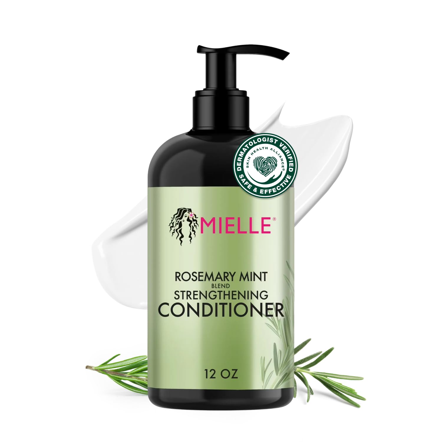 Mielle Organics Rosemary Mint Strengthening Hair Conditioner Men Biotin Infused - Thumbnail 3