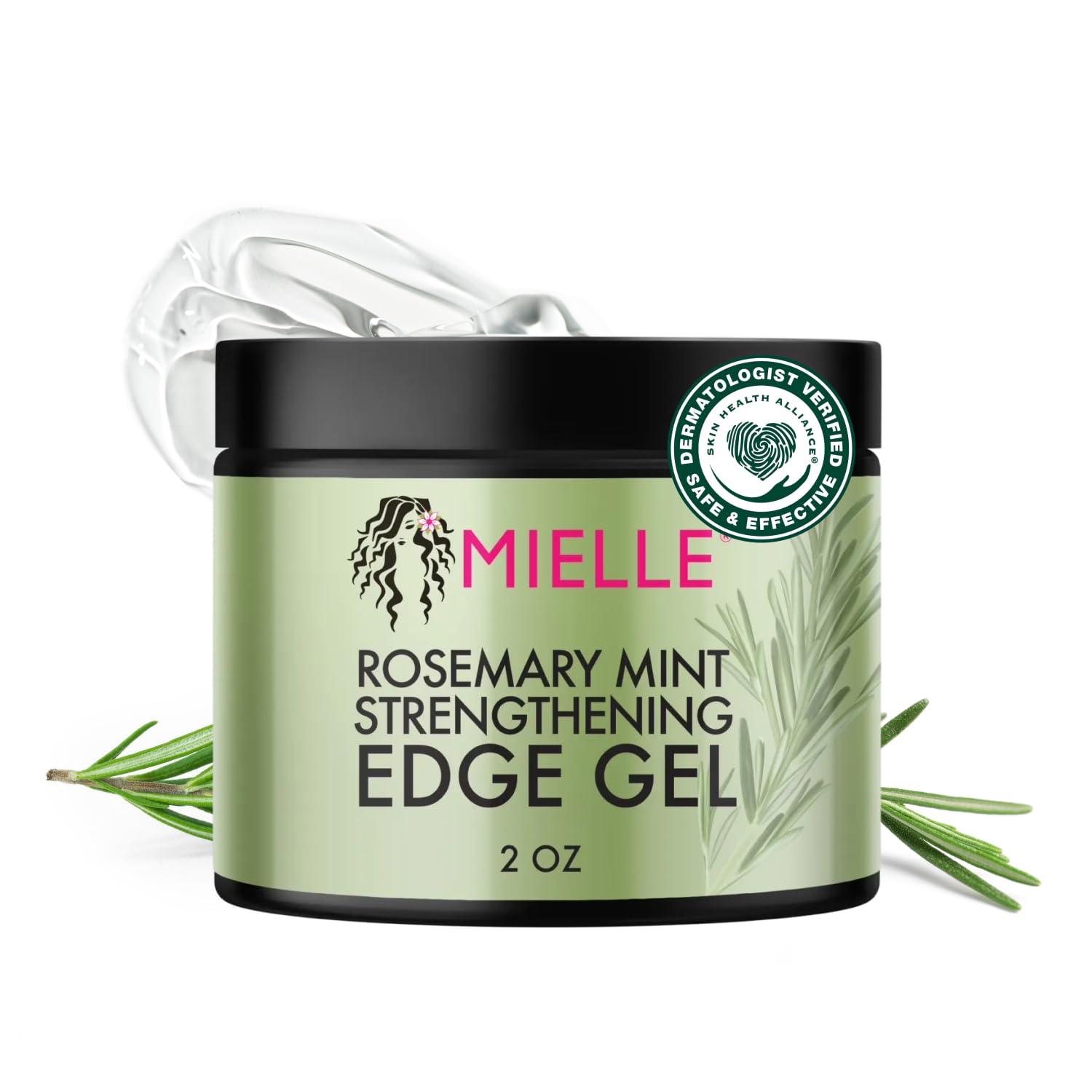 Mielle Organics Rosemary Mint Edge Control Gel Strong Hold Hair Edge Gel Men - Thumbnail 3