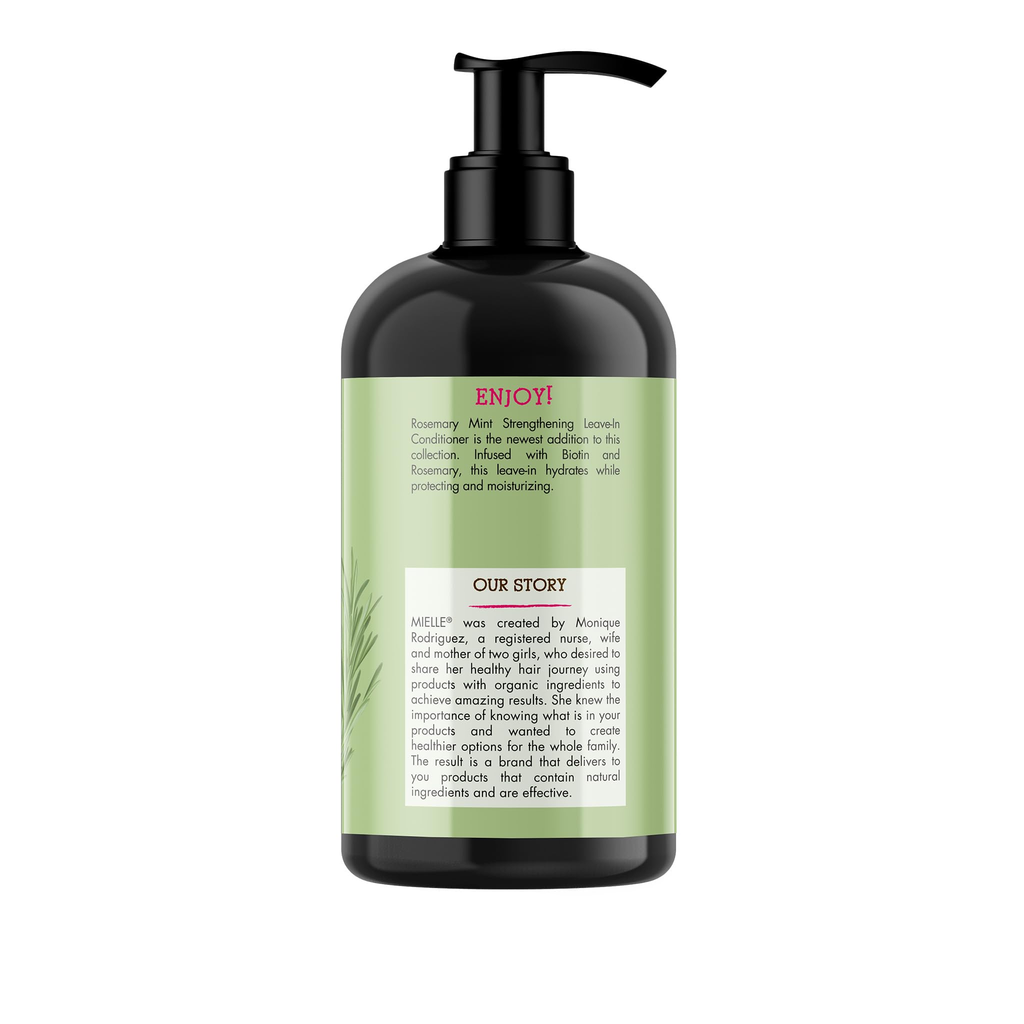 Mielle Organics Rosemary Mint Strengthening Leave In Conditioner for Curly Hair - Thumbnail 2