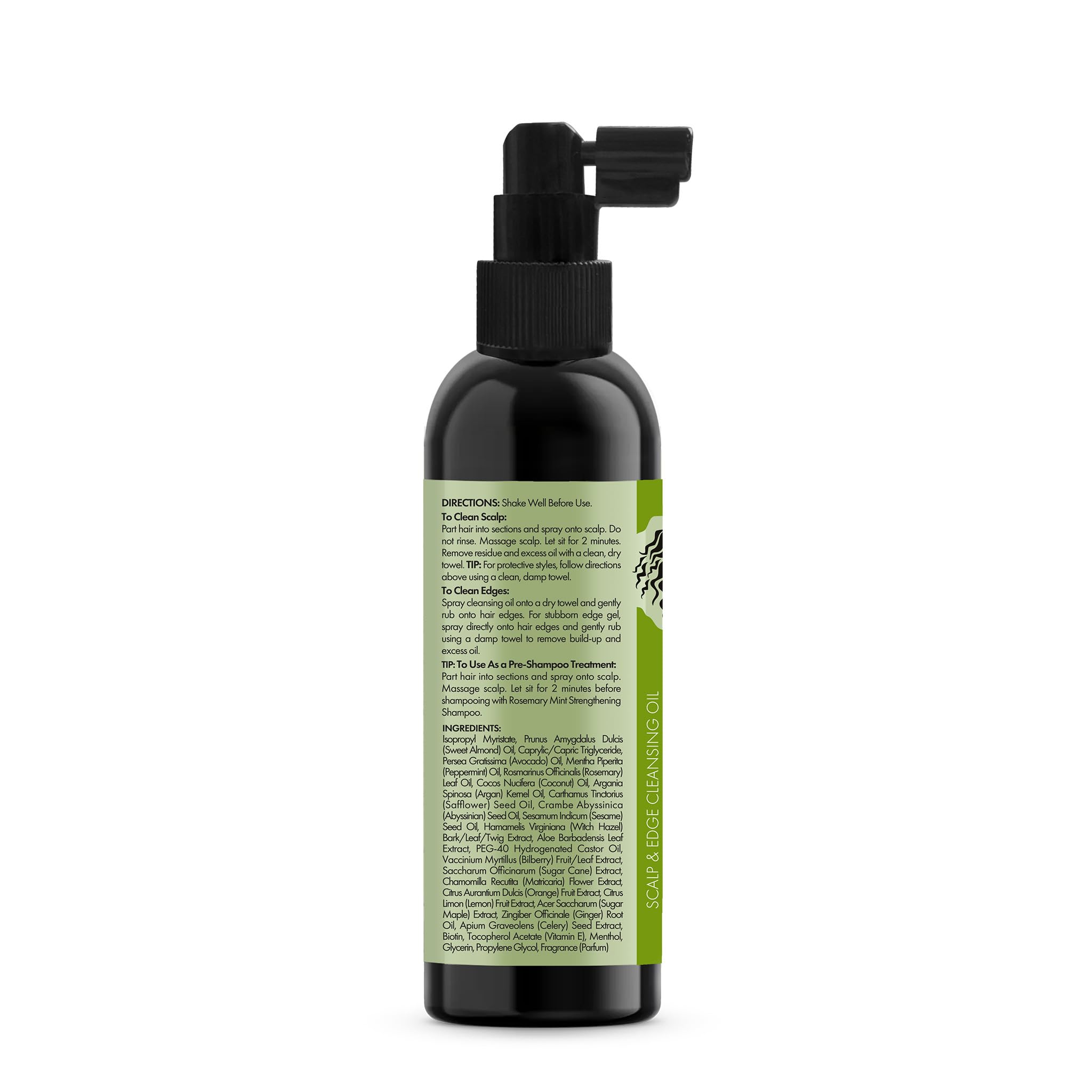 Mielle Organics Rosemary Mint Scalp Edge Cleansing Hair Oil No Rinse Scalp