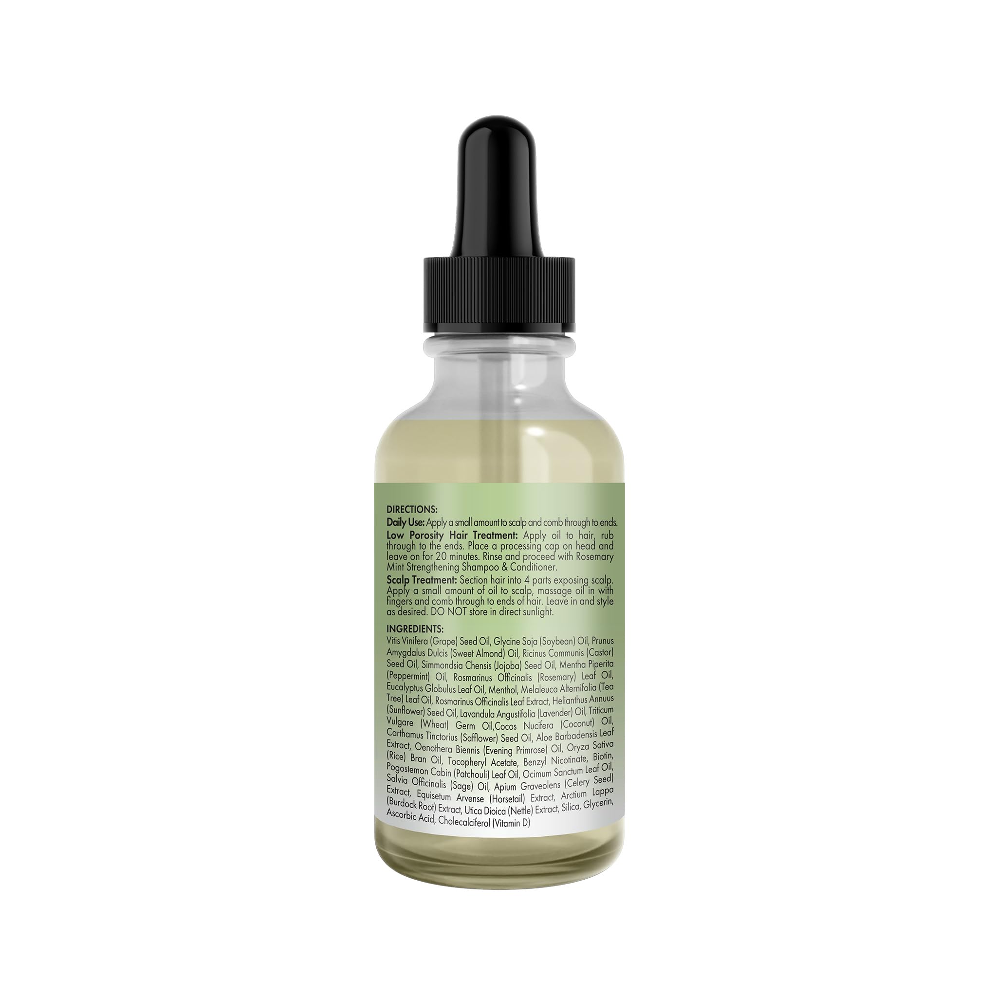 Mielle Organics Rosemary Mint Light Hair Oil Split Ends Dry Scalp Treatment - Thumbnail 2