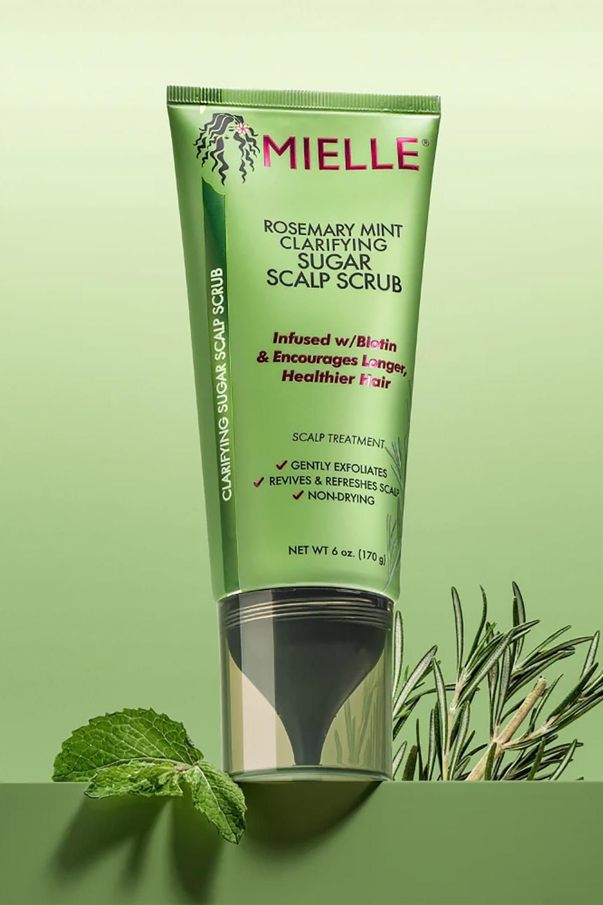 Mielle Organics Rosemary Mint Sugar Exfoliating Scalp Scrub Gentle Pre Shampoo - Thumbnail 3
