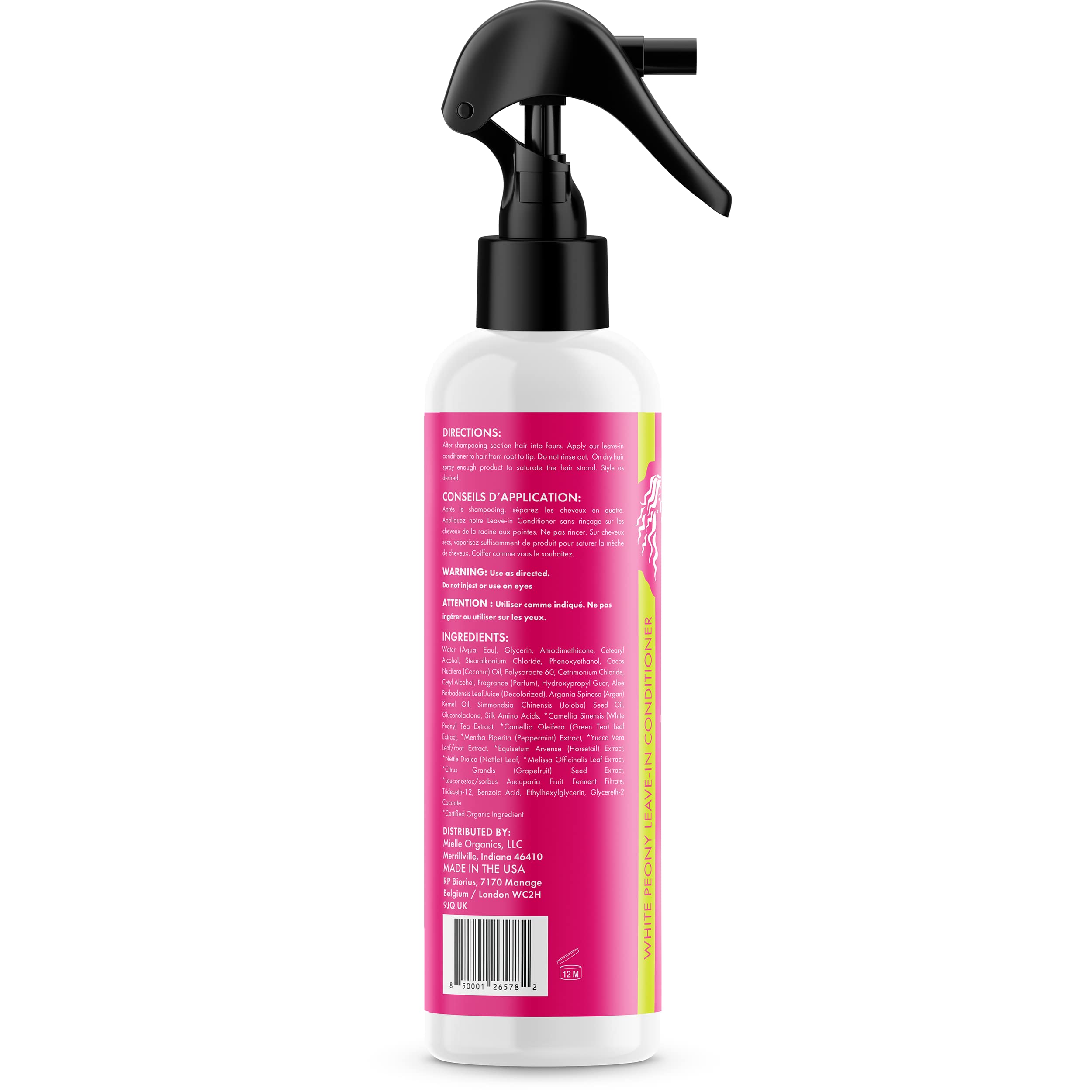 Mielle Organics White Peony Leave In Conditioner Ultra Moisturizing Detangler - Thumbnail 2