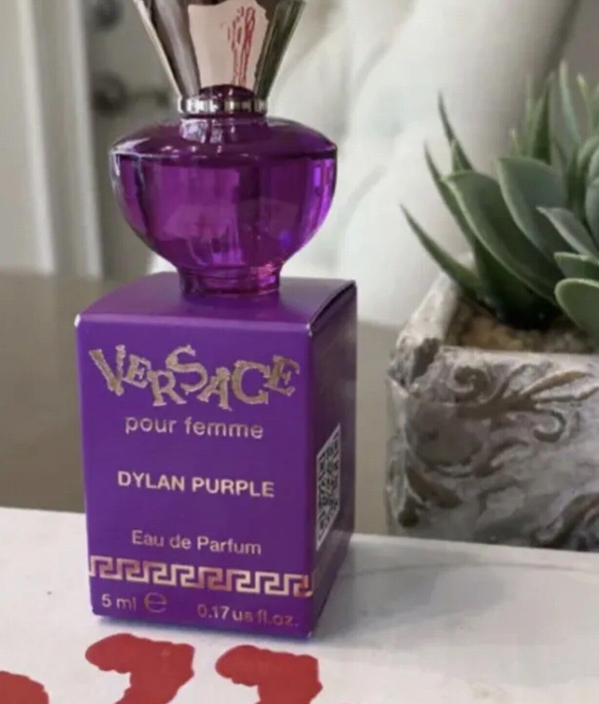 [Mini] Dylan Purple By Versace Splash For Women EDP 0.17 oz