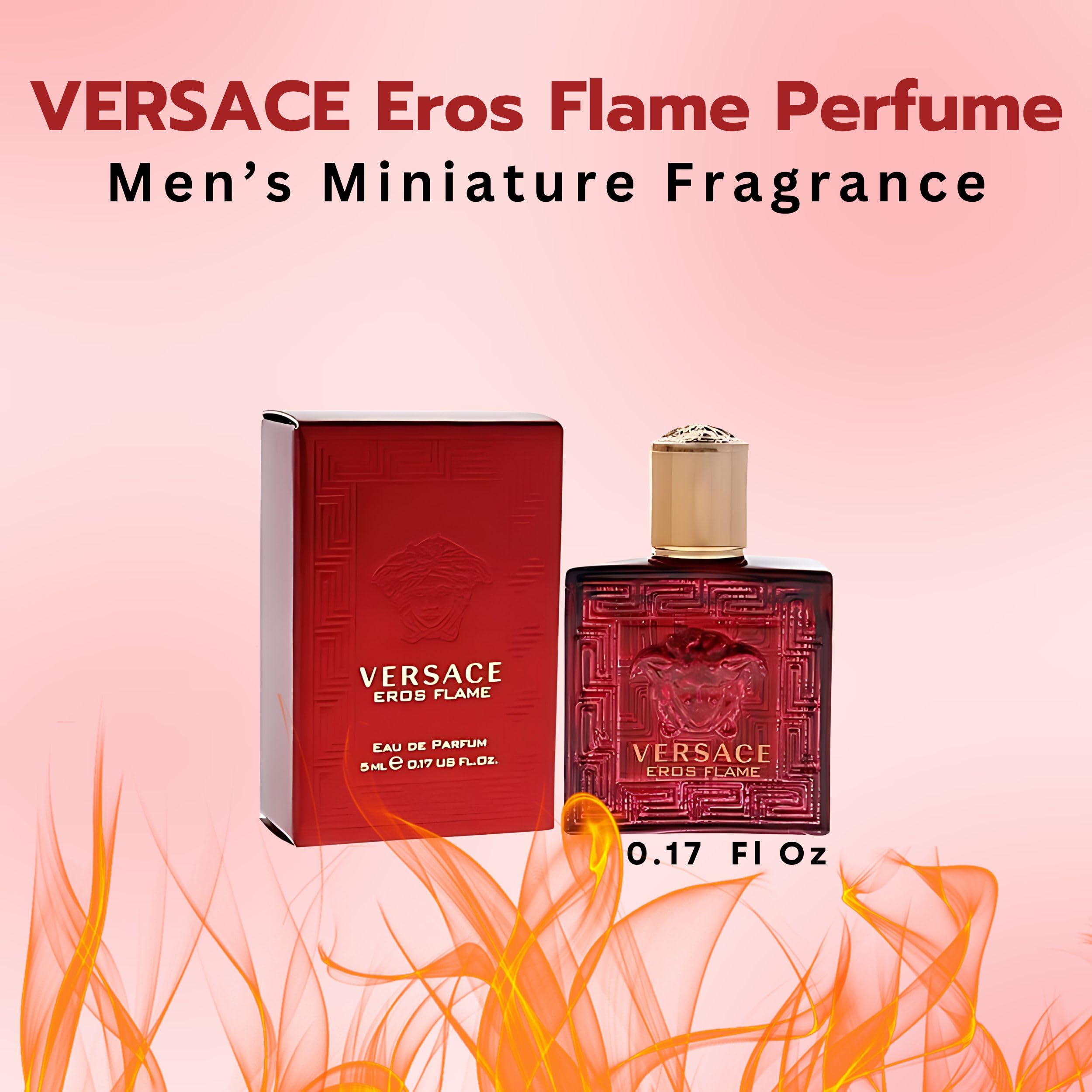 [Mini] Versace Eros Flame Mini Splash For Men EDP 0.17 oz - Thumbnail 2