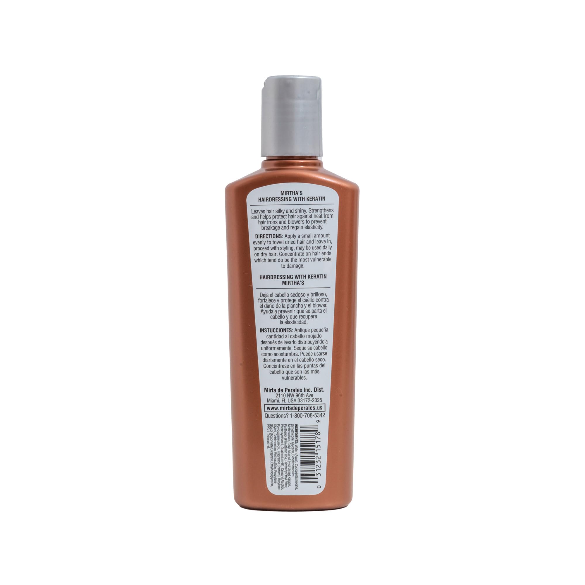 Mirta de Perales Hair Dressing With Keratin 8 oz - Thumbnail 2