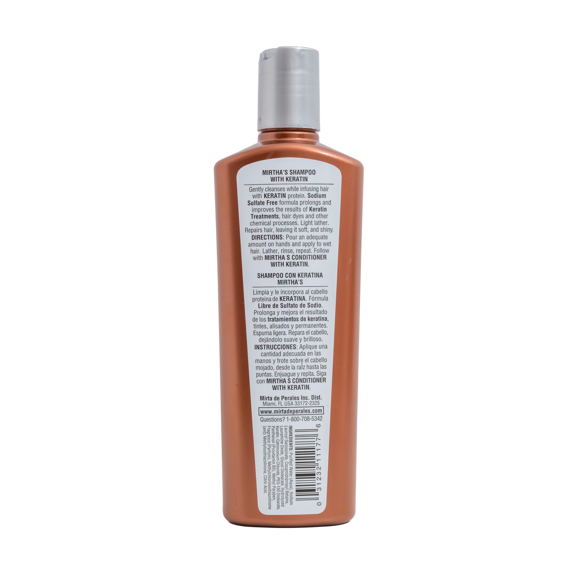 Mirta de Perales Keratin Hair Shampoo 16 oz - Thumbnail 2