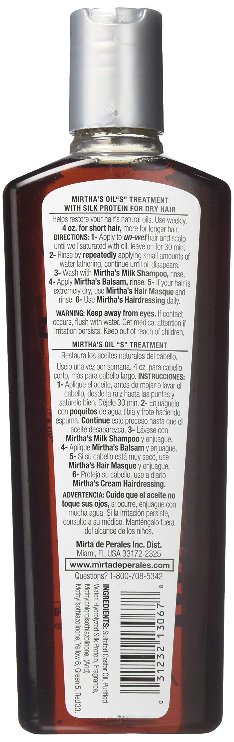 Mirta de Perales Oil “s” Hair Treatment for Dry Hair Flaky Scalp | Deep - Thumbnail 2