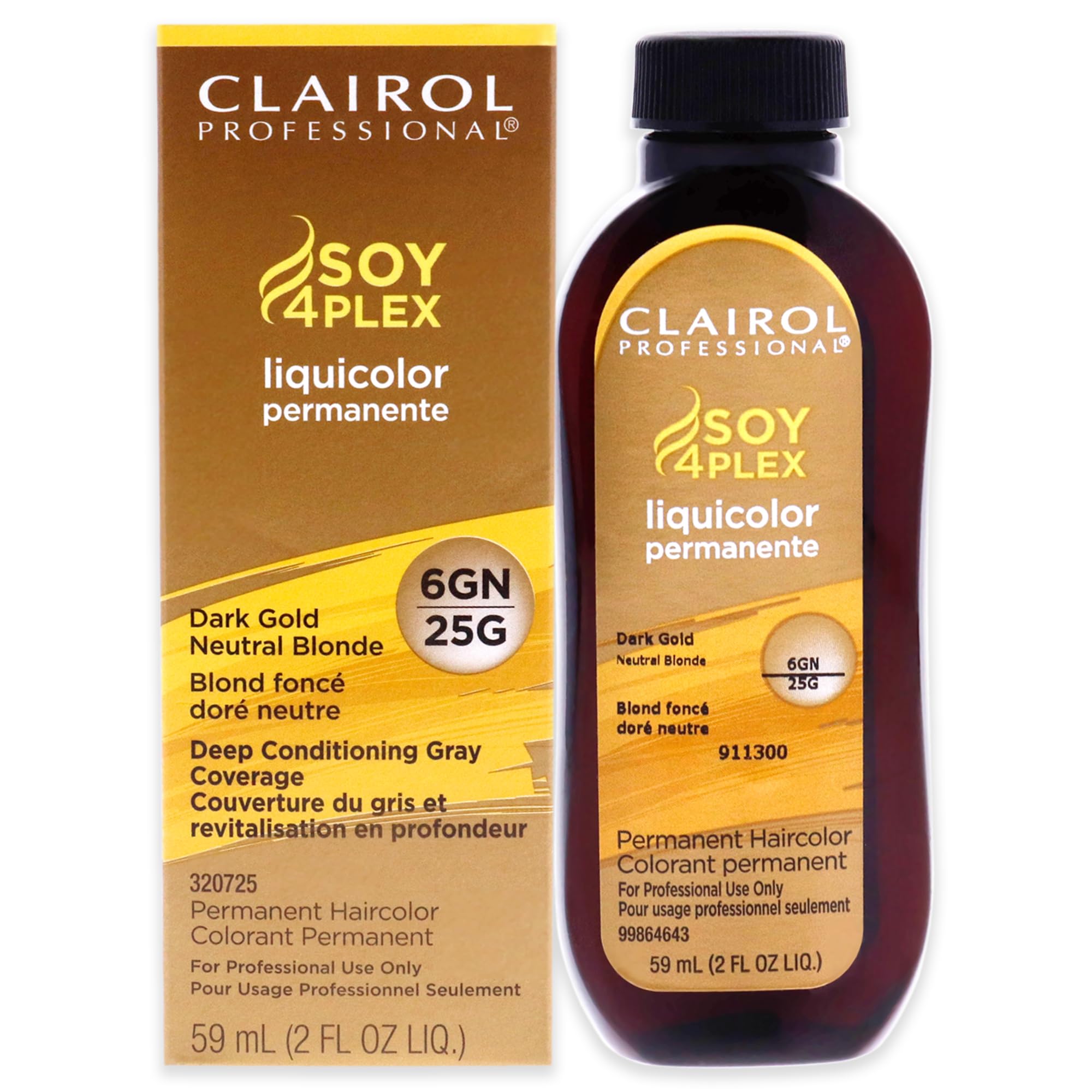 Clairol Professional Permanent Liquicolor 6gn Dark Gold Neutral Blonde .