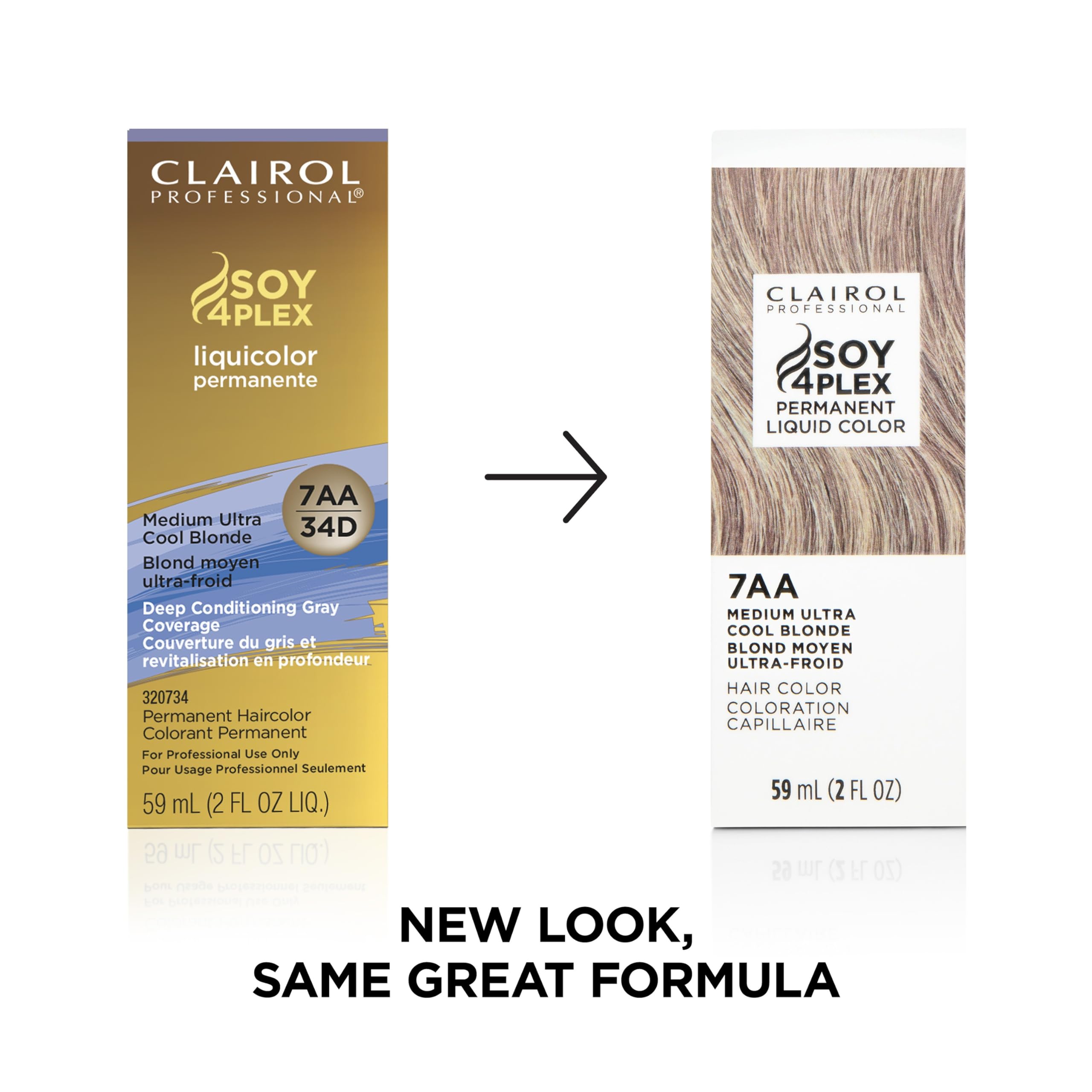 Clairol Professional Permanent Liquicolor 7aa Med Ultra Cool Blonde . Packaging - Thumbnail 3