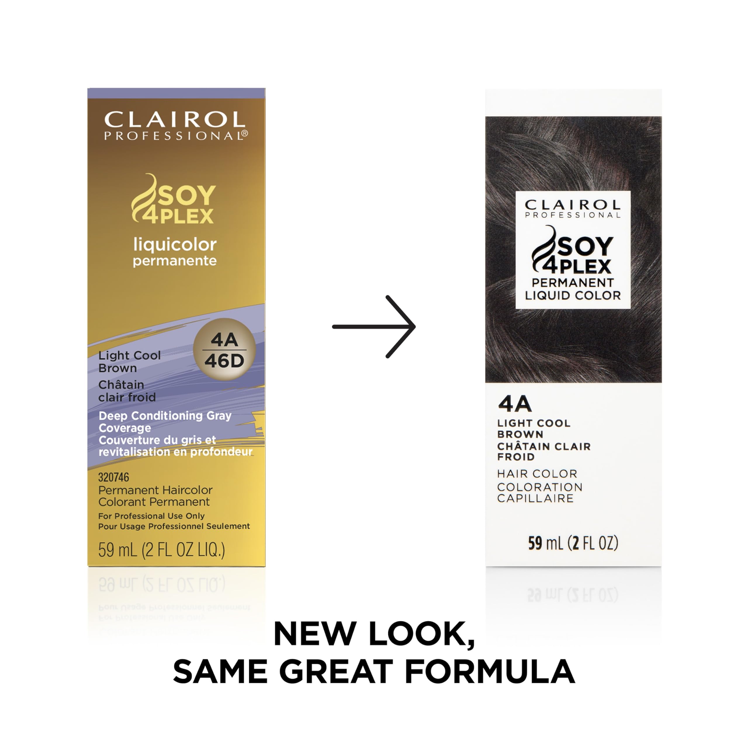 Clairol Professional Permanent Liquicolor 4a Light Cool Brown . Packaging May - Thumbnail 2