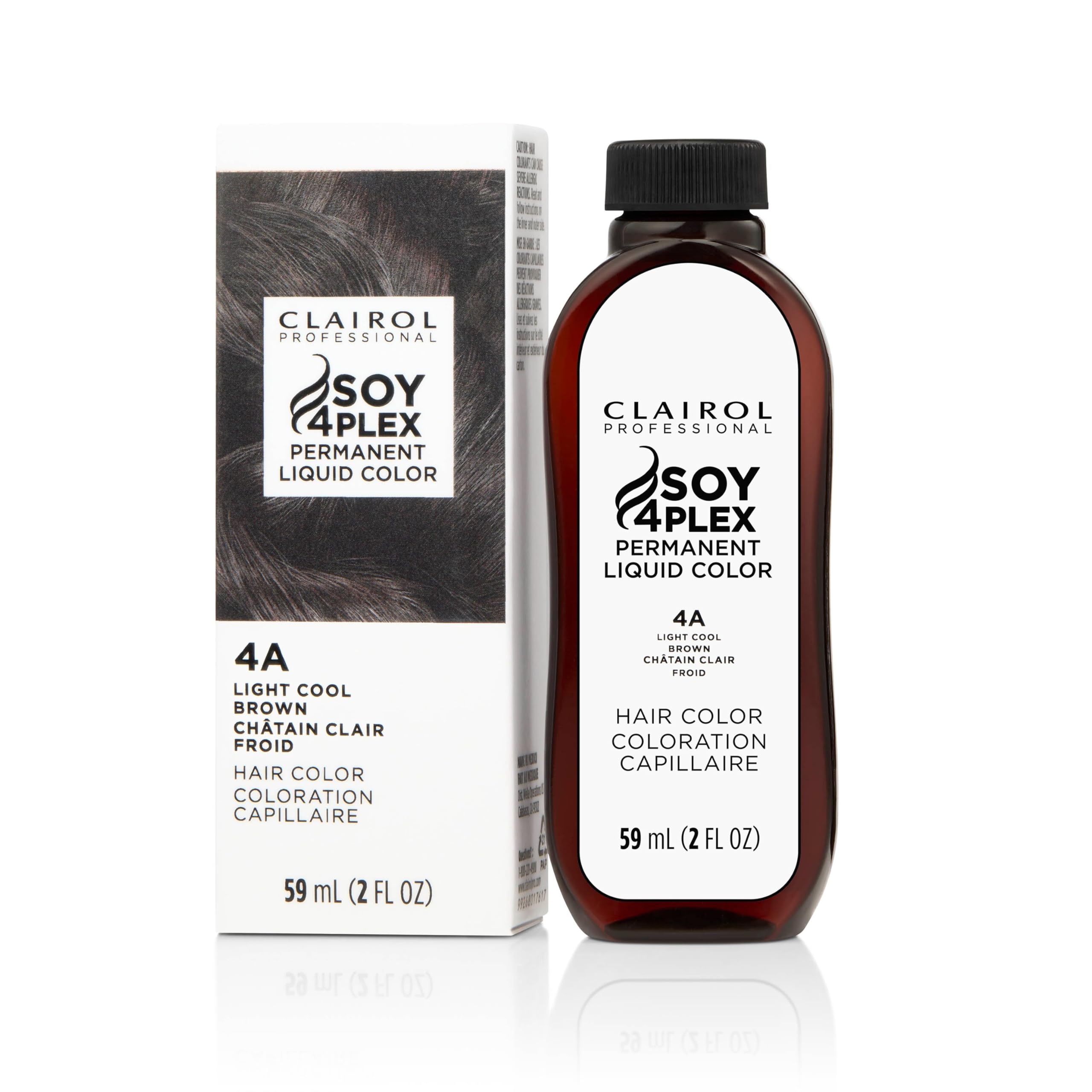 Clairol Professional Permanent Liquicolor 4a Light Cool Brown . Packaging May