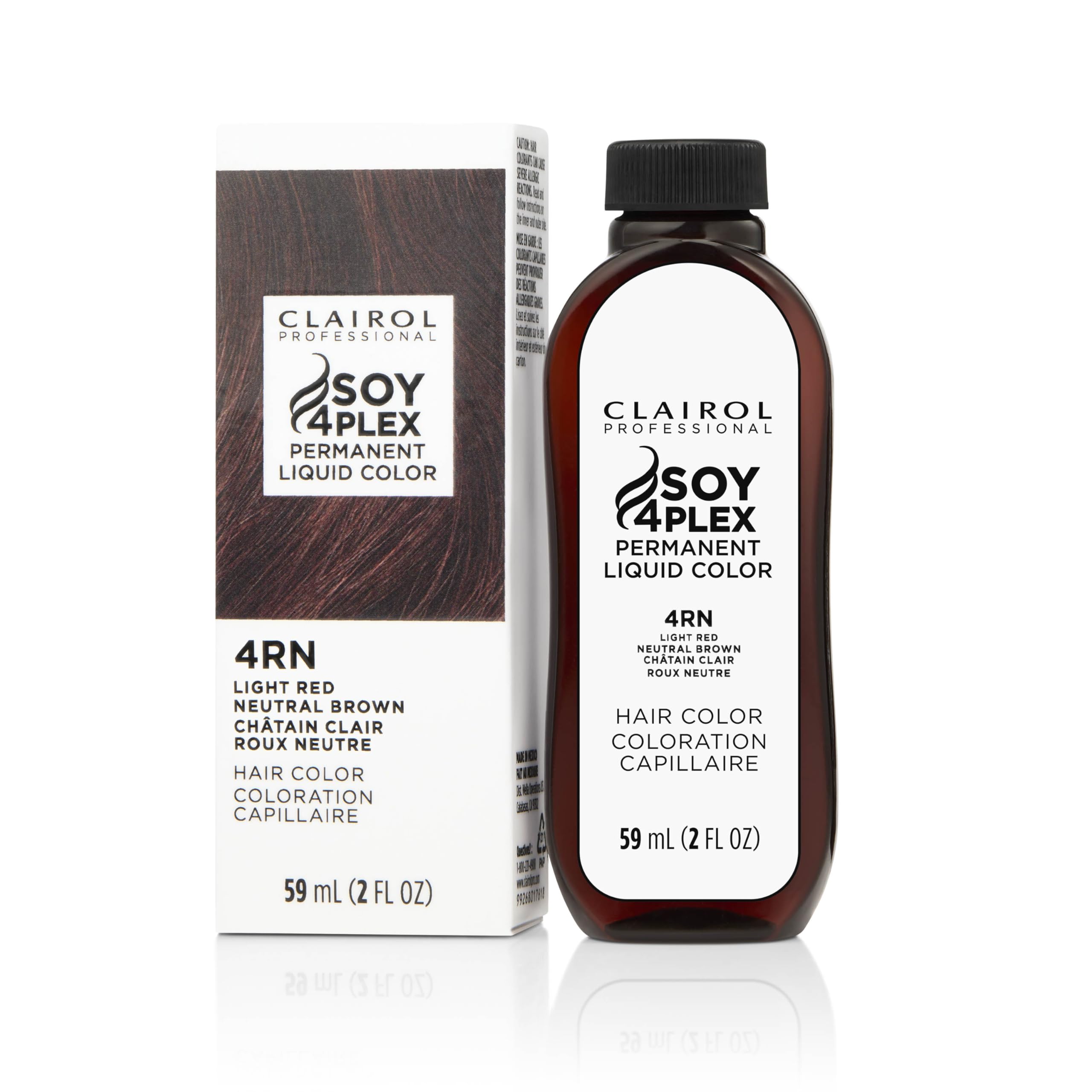 Clairol Professional Permanent Liquicolor 4rn Light Red Neutral Brown .