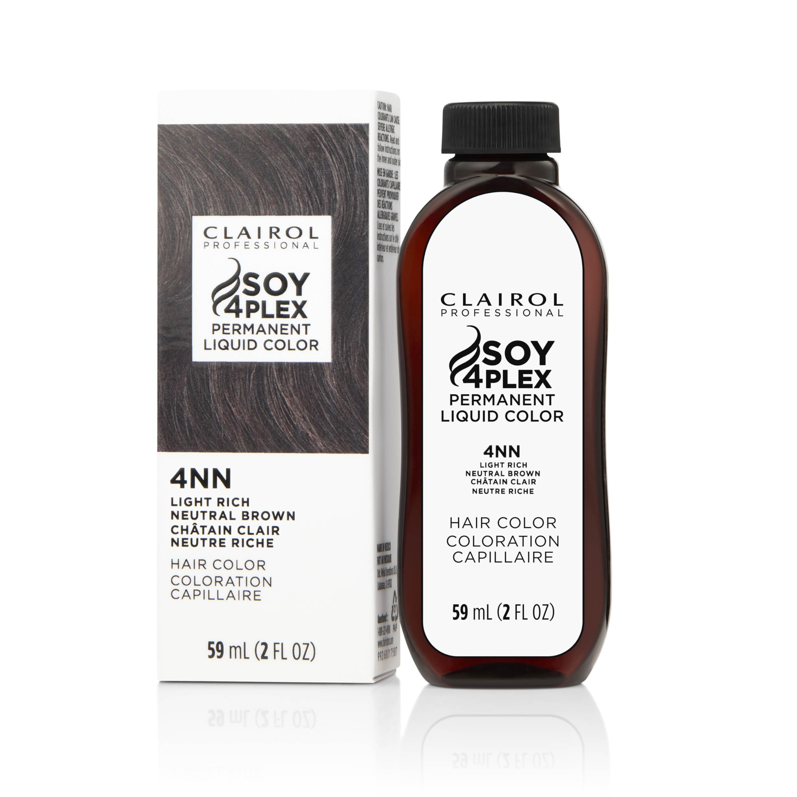 Clairol Professional Permanent Liquicolor 4nn Rich Neutral Brown . Packaging