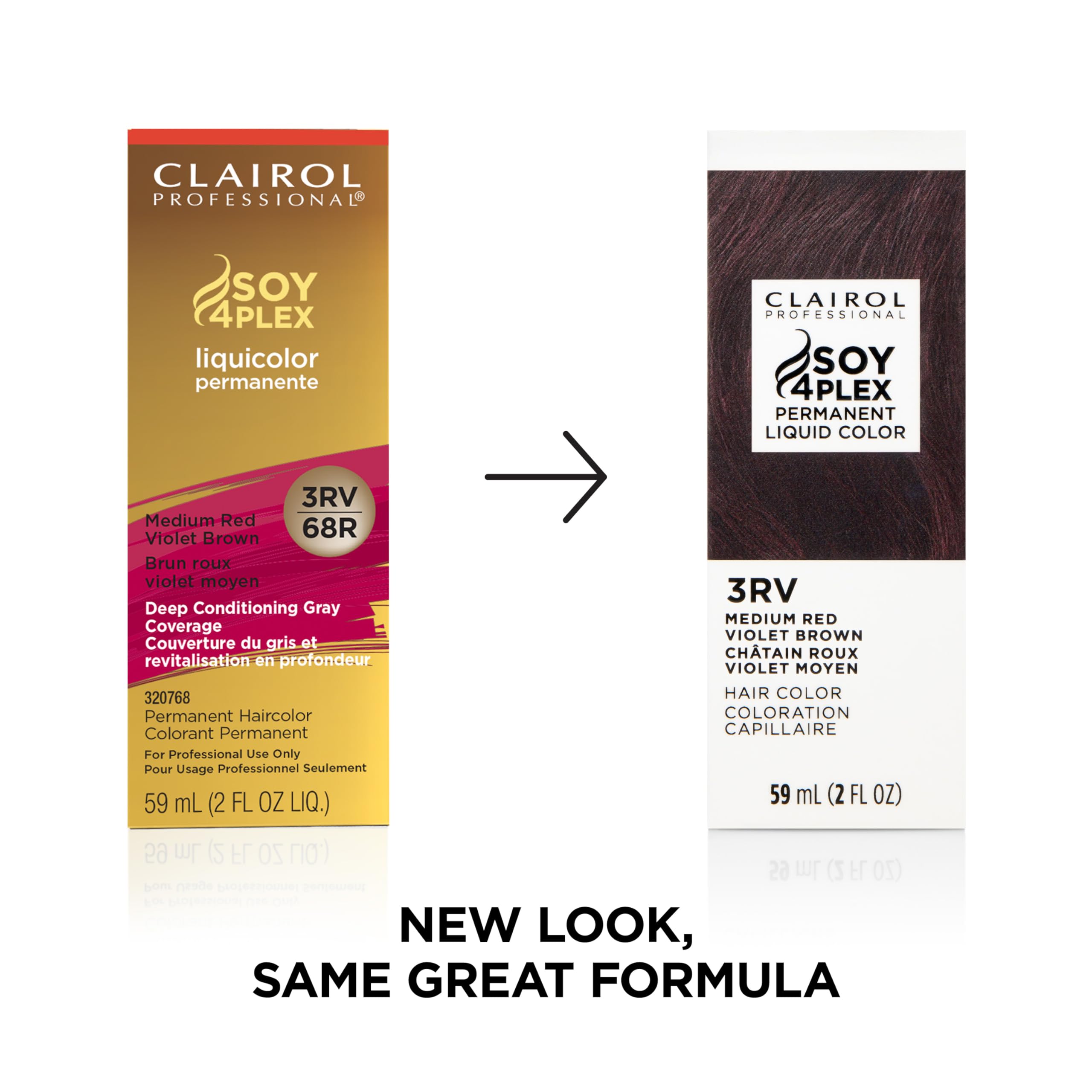 Clairol Professional Permanent Liquicolor 3rv Med Red Violet Brown . Packaging - Thumbnail 3