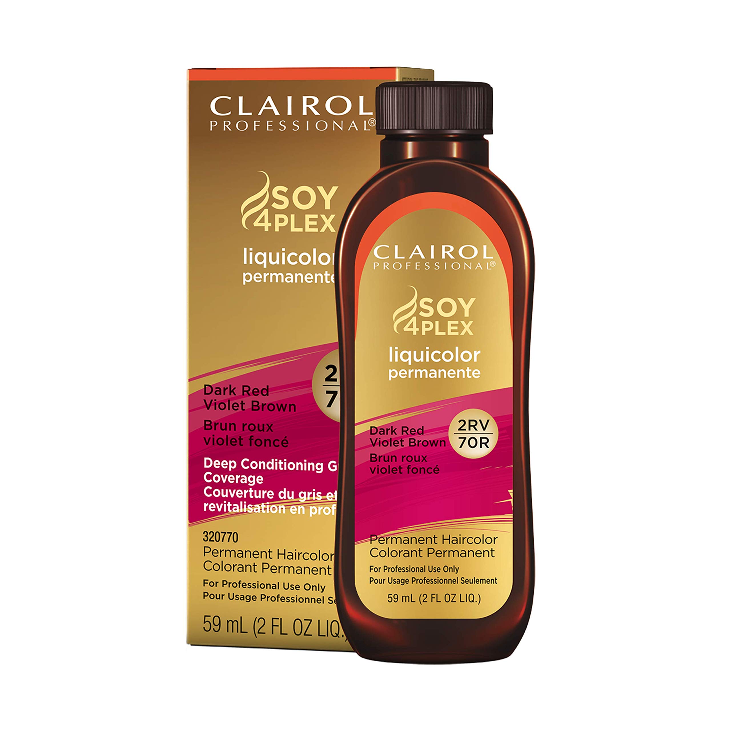 Clairol Professional Permanent Liquicolor 2rv Dark Red Violet Brown . Packaging