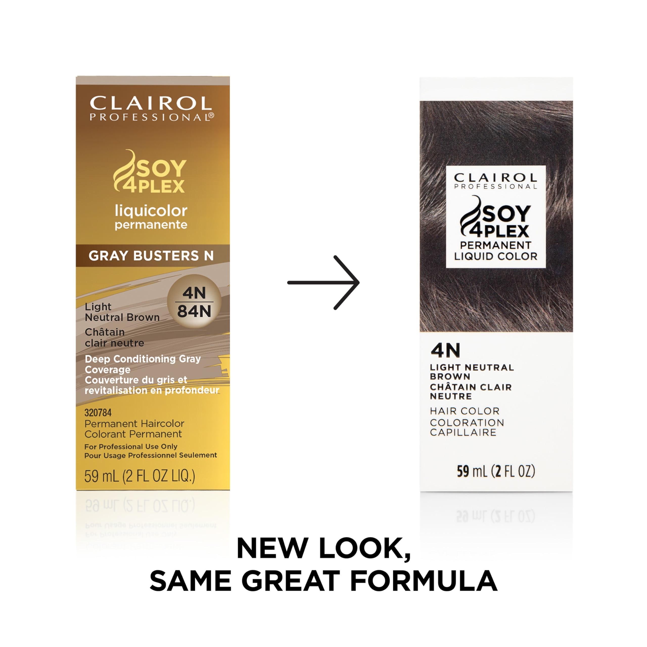 Clairol Professional Permanent Liquicolor 4n Light Neutral Brown . Packaging - Thumbnail 2