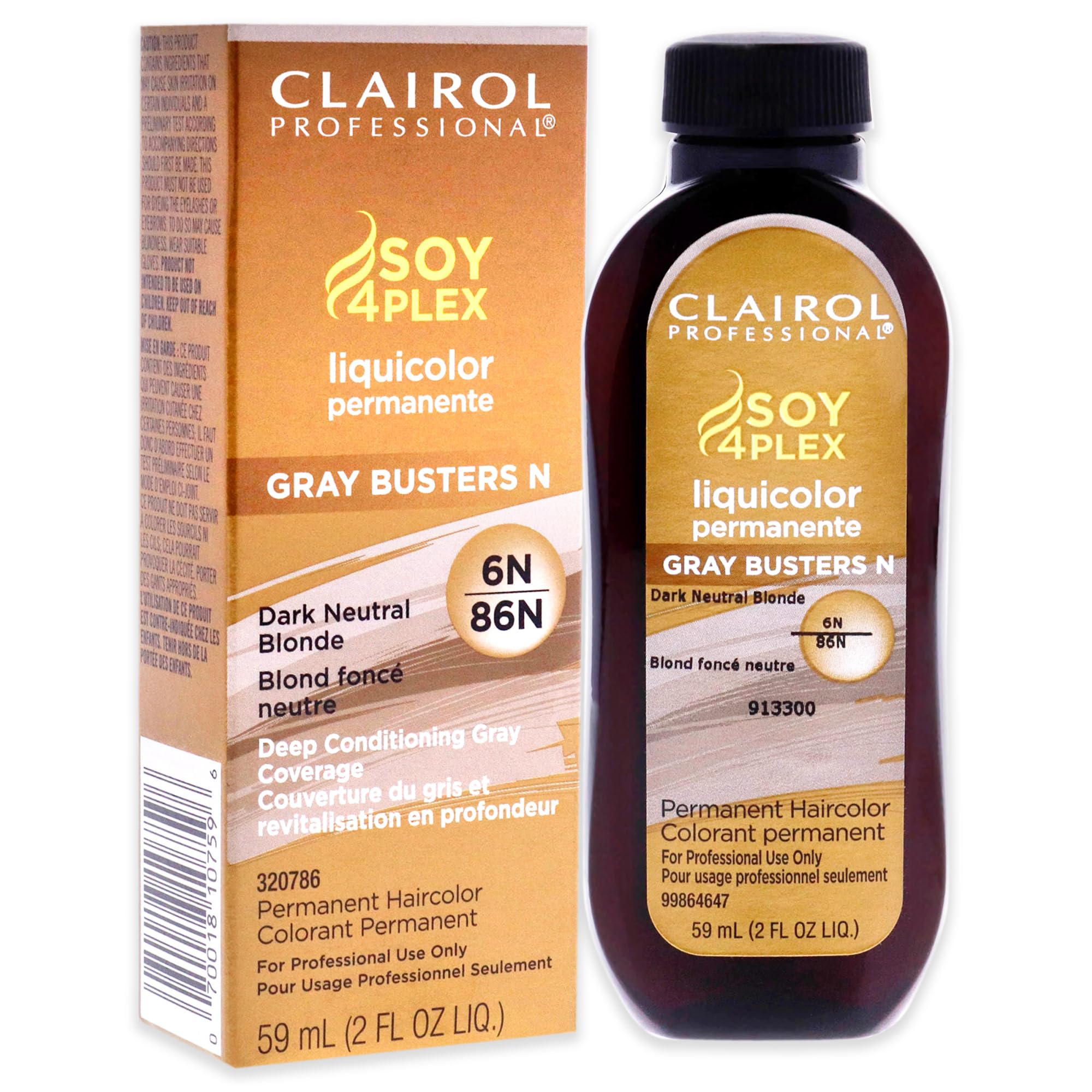 Clairol Professional Permanent Liquicolor 6n Dark Neutral Blonde . Packaging - Thumbnail 3