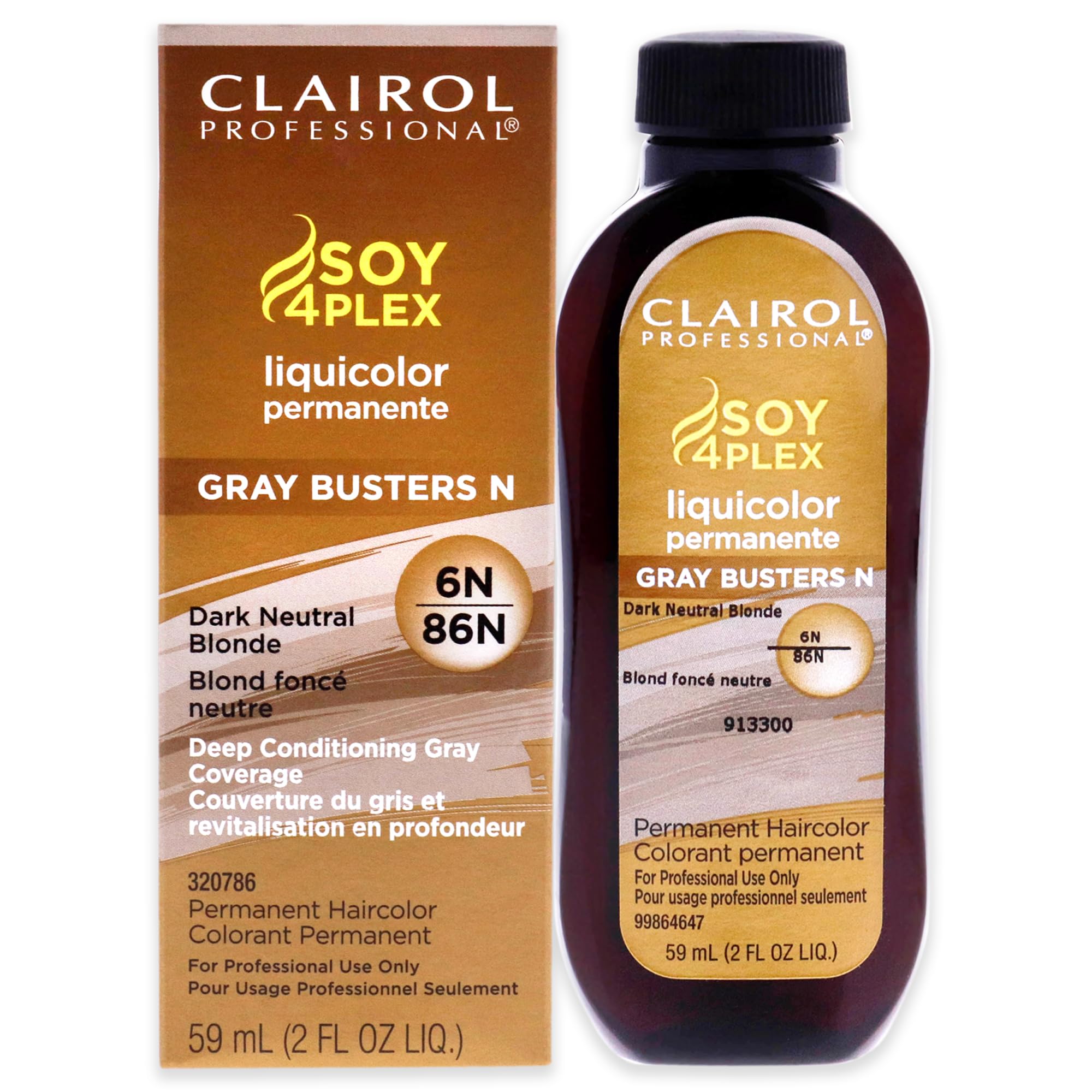 Clairol Professional Permanent Liquicolor 6n Dark Neutral Blonde . Packaging