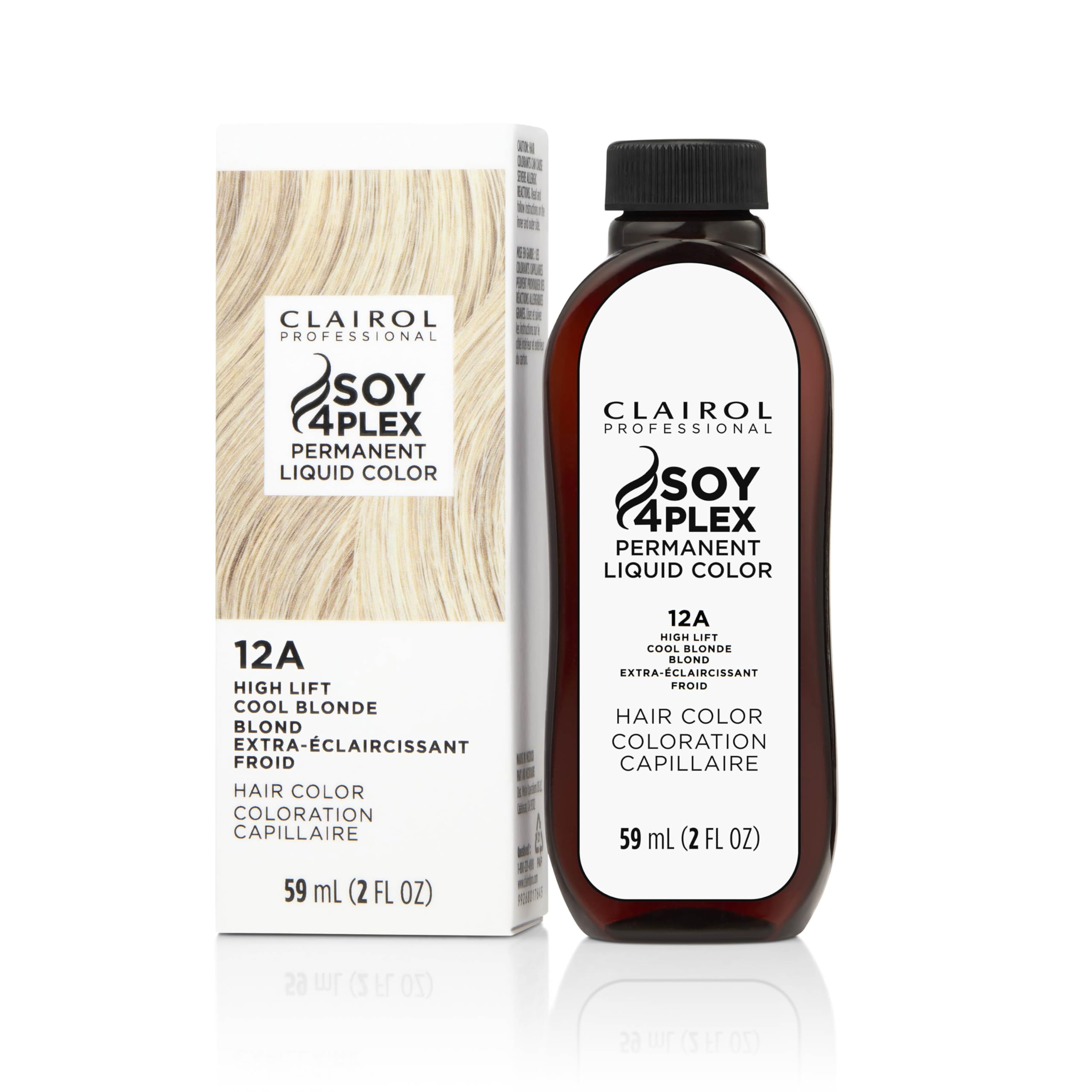 Clairol Professional Permanent Liquicolor 12a High Lift Cool Blonde . Packaging