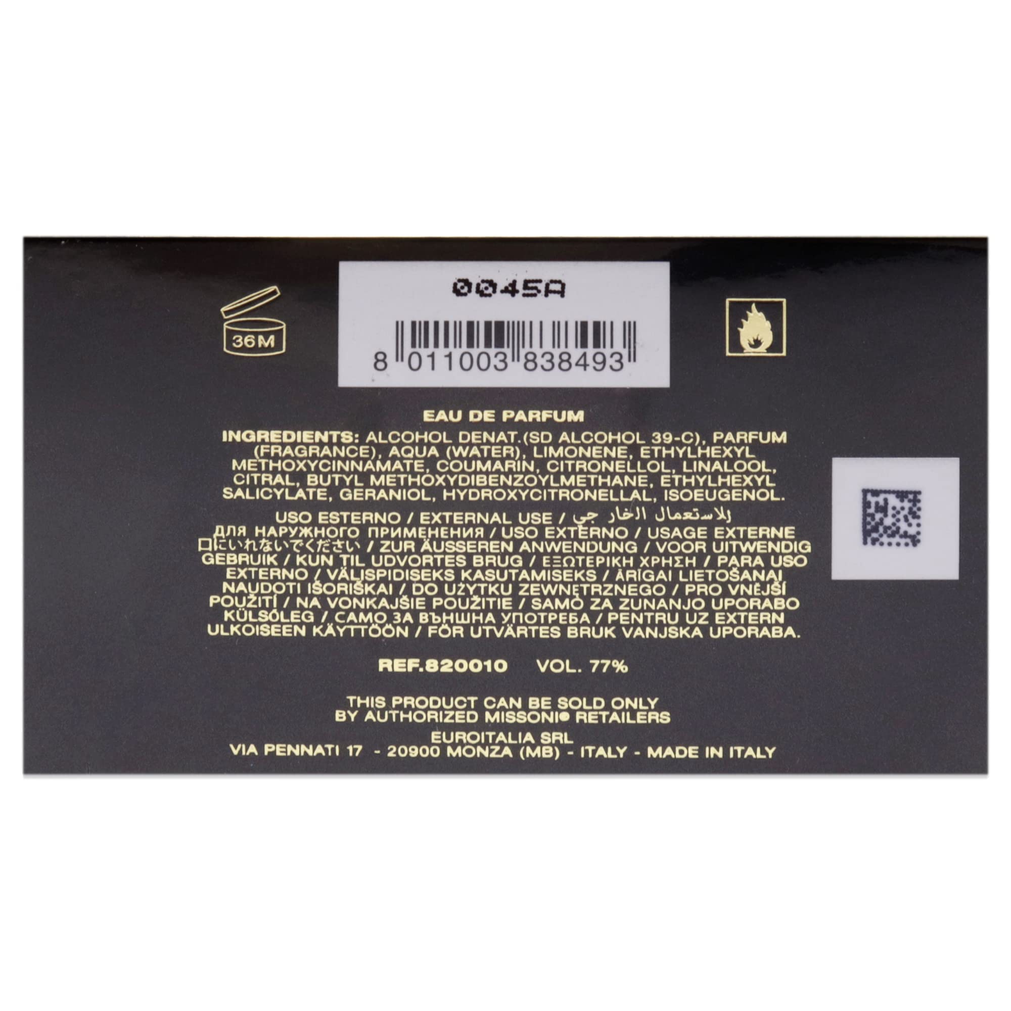 Missoni Pour Homme For Men EDP 3.4 oz - Thumbnail 3