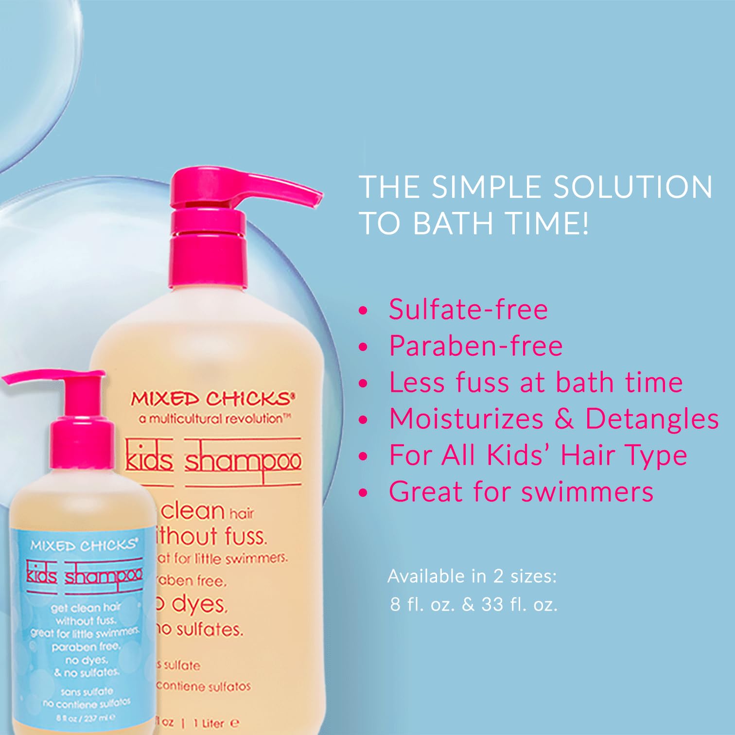 Mixed Chicks Gentle Kids Shampoo Gentle Sulfate Free 8 Fl.oz