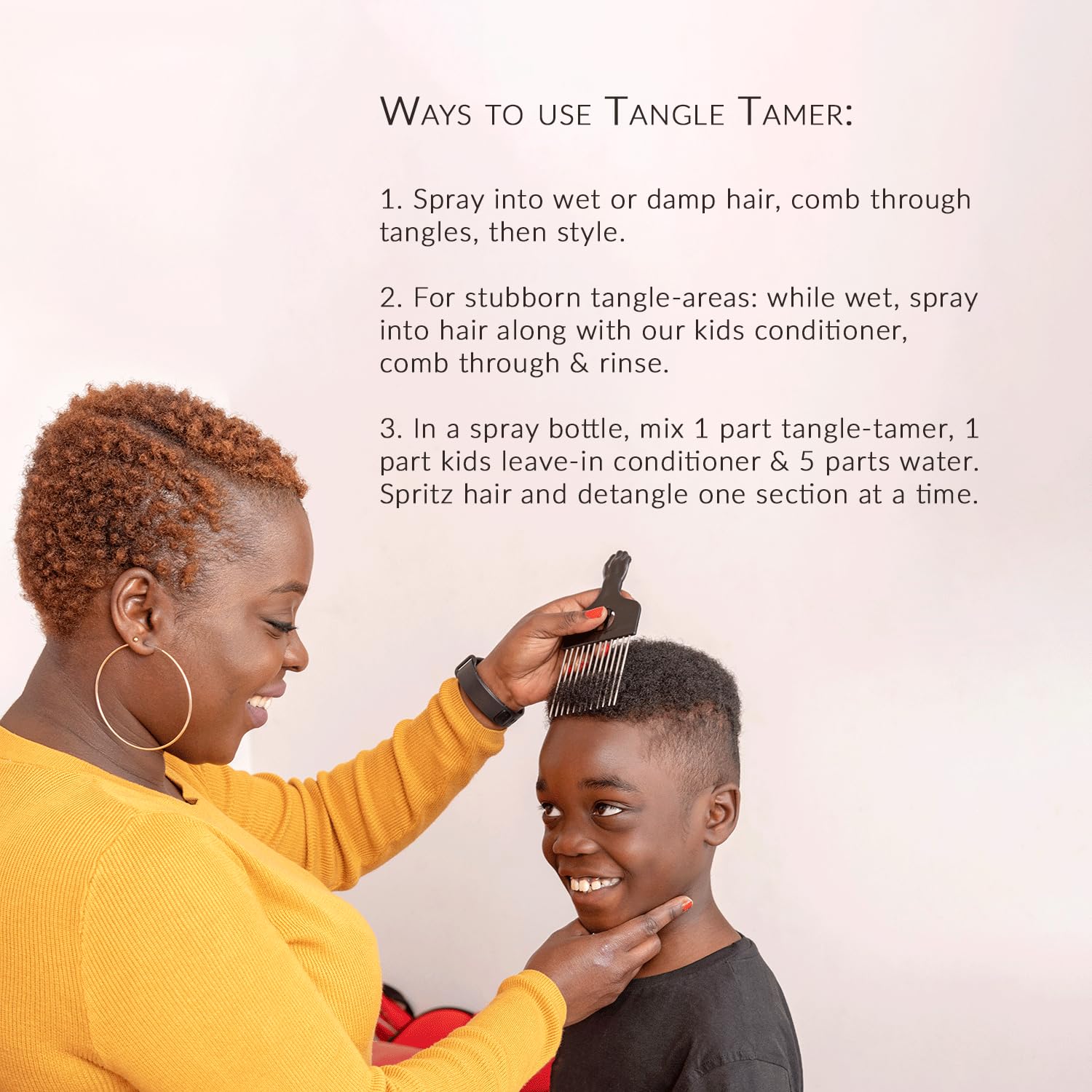 Mixed Chicks Kids Tangle Tamer Light and Moisturizing Styling Formula for Frizz - Thumbnail 3