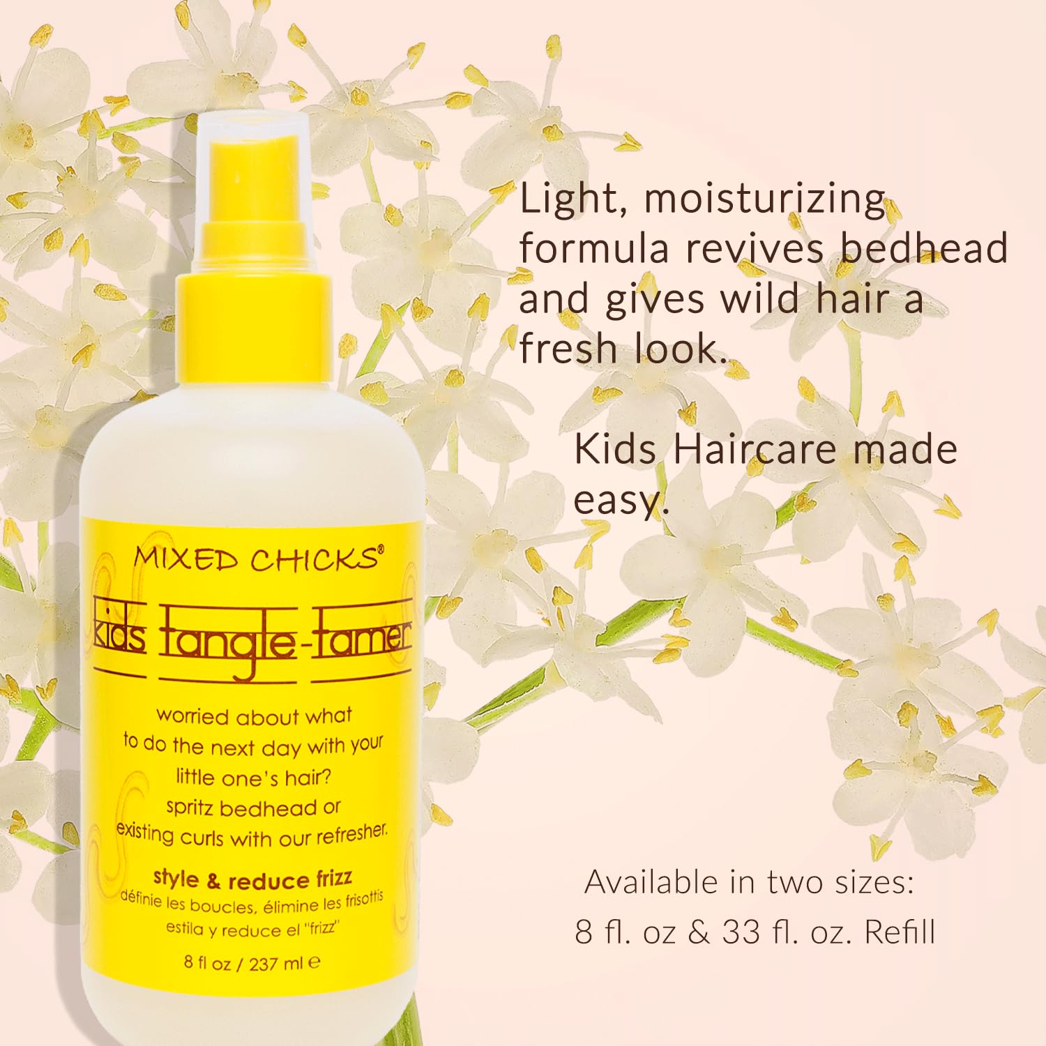 Mixed Chicks Kids Tangle Tamer Light and Moisturizing Styling Formula for Frizz