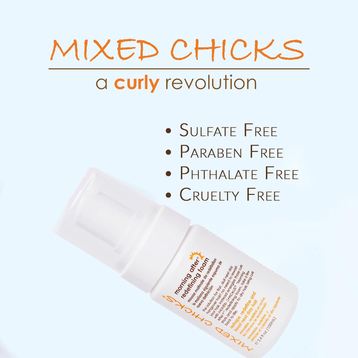 Mixed Chicks Morning After Redefining Hair Foam 3.4 Fl.oz. - Thumbnail 3