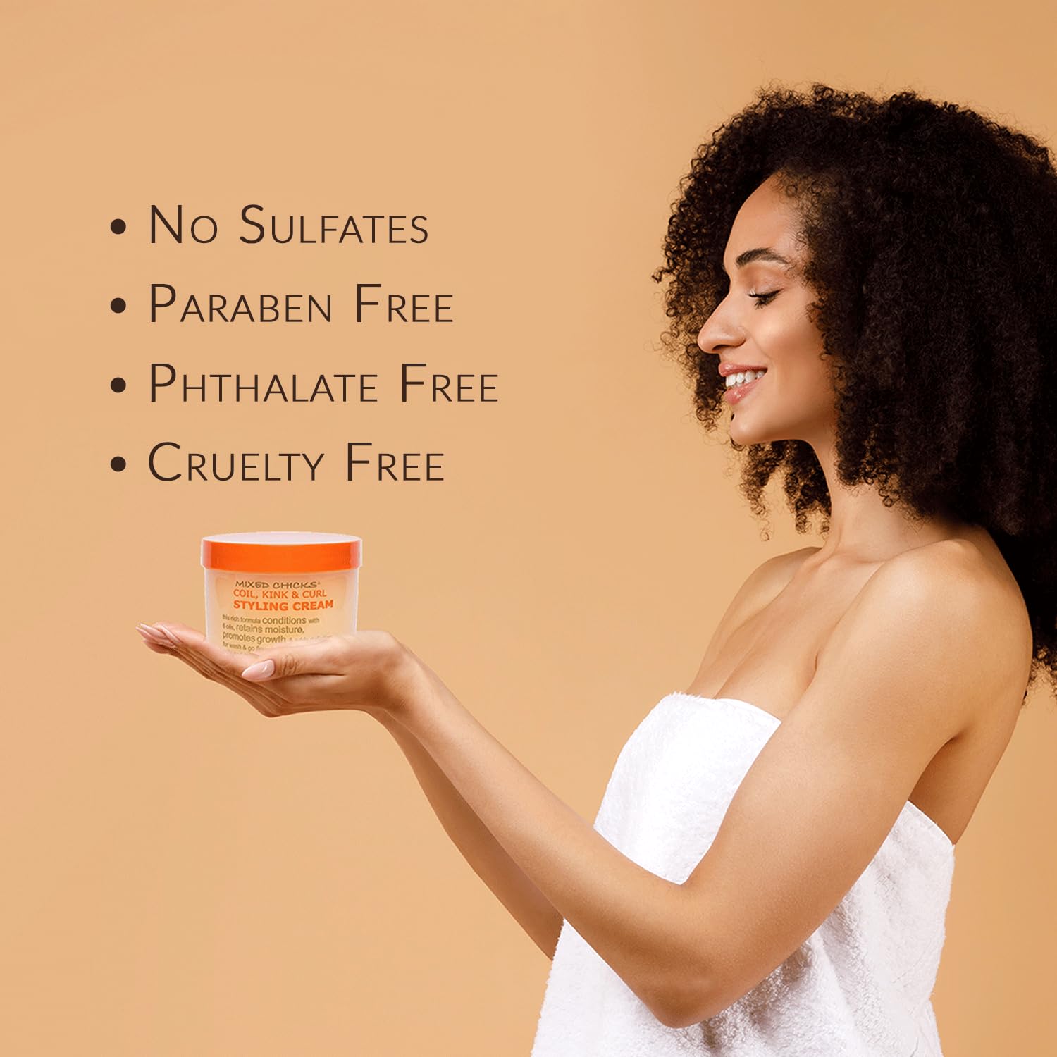 Mixed Chicks Coil Kink Curl Styling Cream 12 Fl. Oz - Thumbnail 2