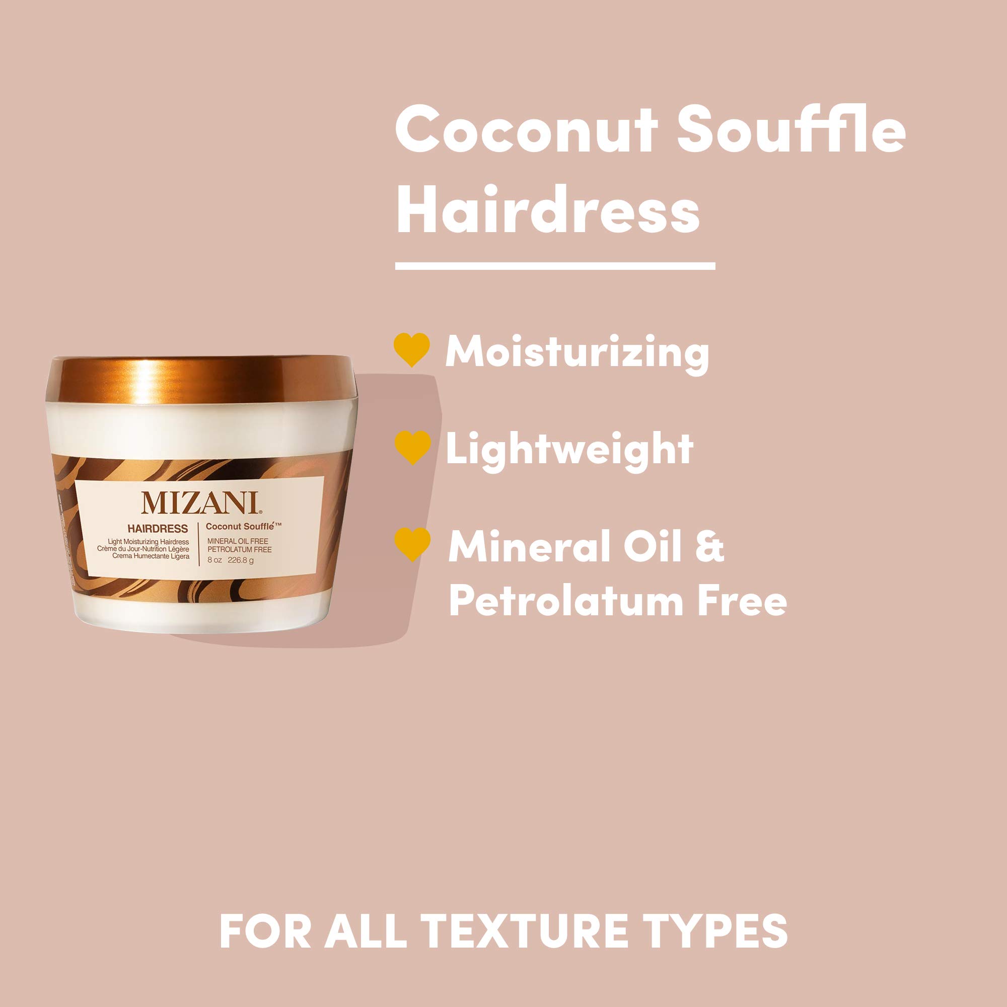 Mizani Hairdress Coconut Soufflé Conditions Softens Hair With Coconut Oil for