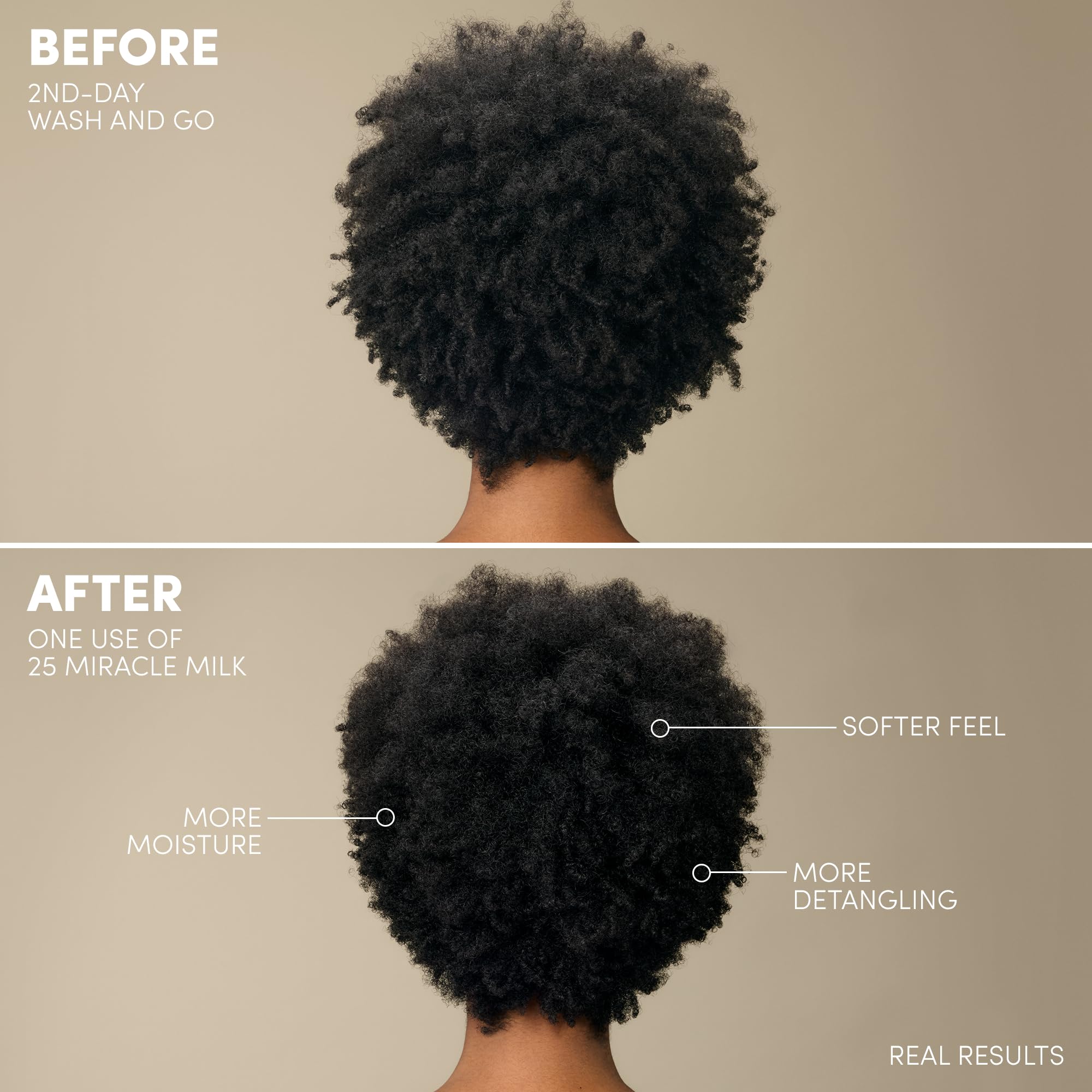Mizani 25 Benefit Miracle Milk Leave In Conditioner for Curly Hair With Coconut - Thumbnail 2