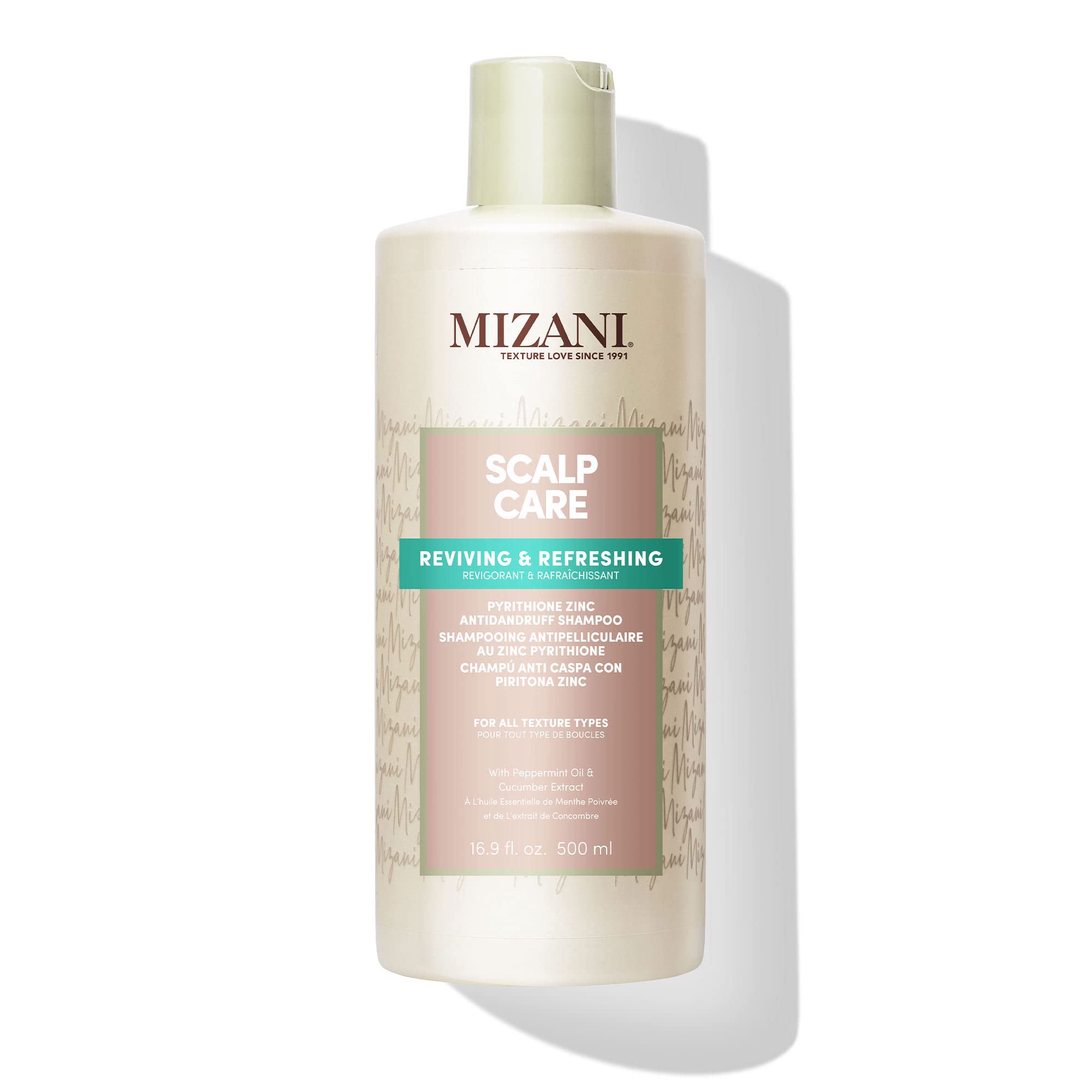 Mizani Scalp Care Dandruff Shampoo | Pyrithione Zinc | Cleanses Hair Scalp |