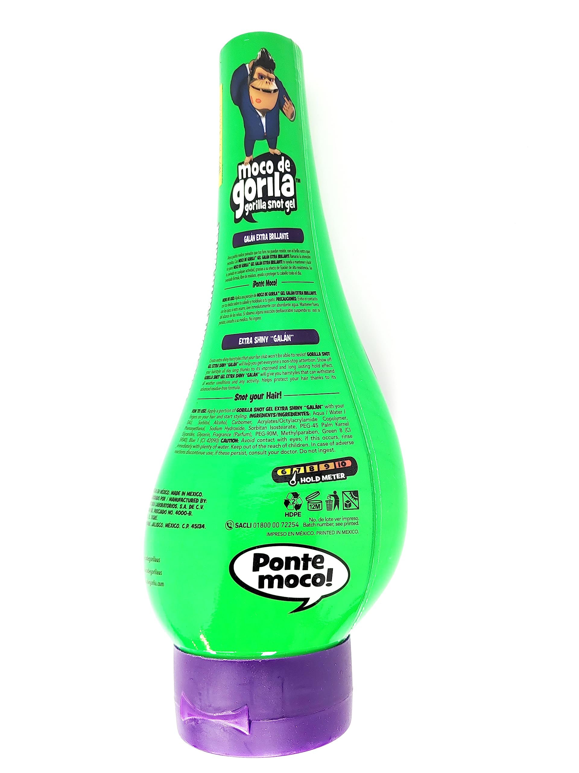 Moco de Gorila Hair Gel High Durability Fresh Scent Gel Form Size 11.99 Green - Thumbnail 3