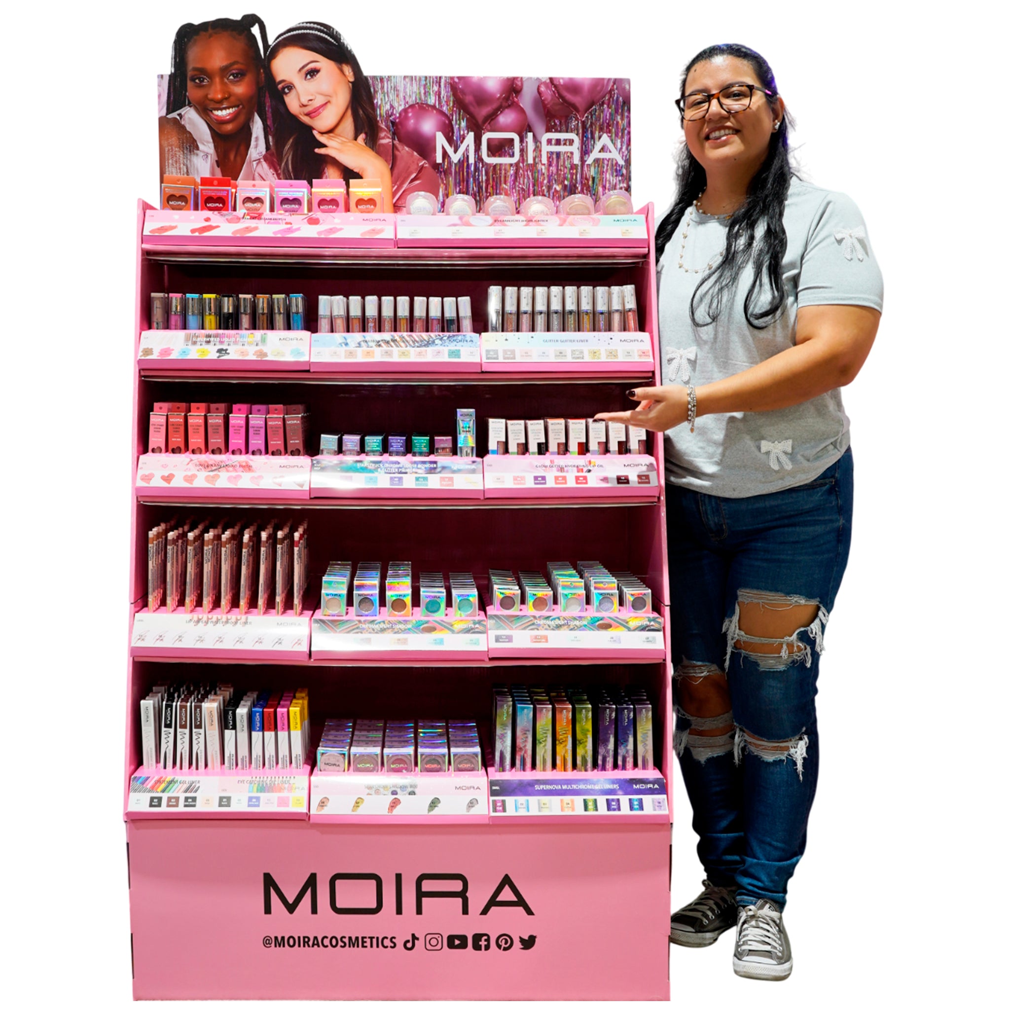 (720-pack) Moira Beauty 5 Tier Cardboard Floor - Thumbnail 2