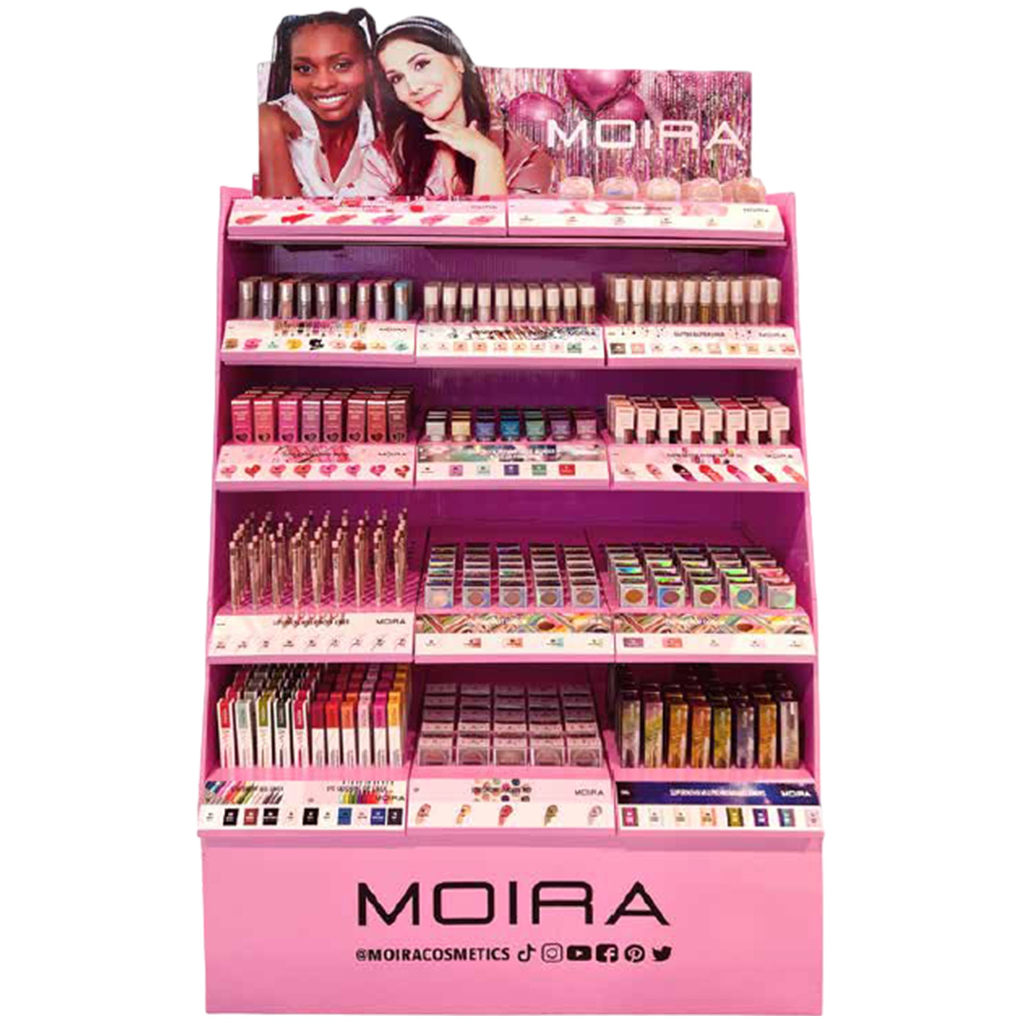 (720-pack) Moira Beauty 5 Tier Cardboard Floor