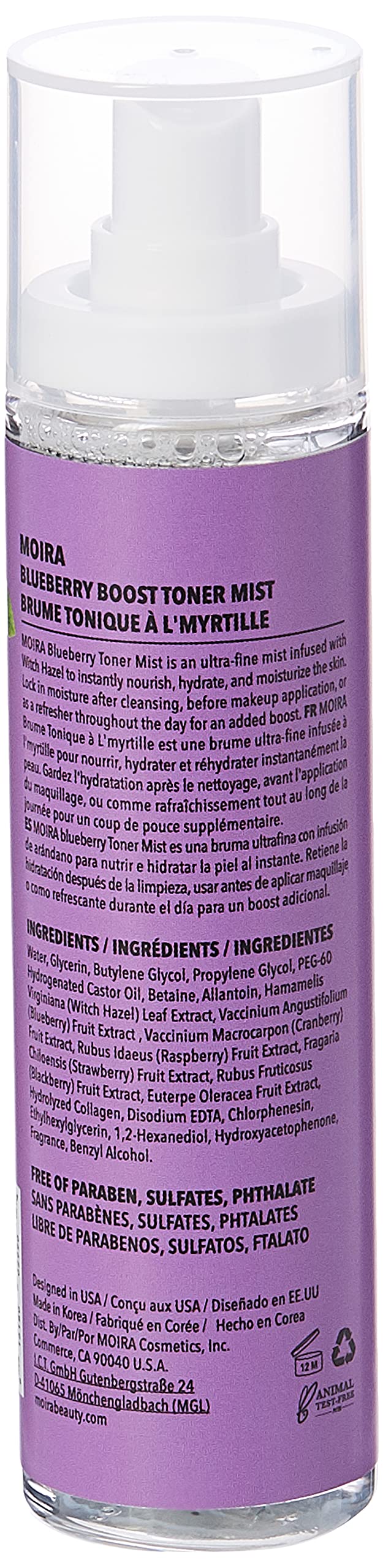 (3-pack) Moira Beauty Aloe Vera Boost Toner Mist - Thumbnail 2