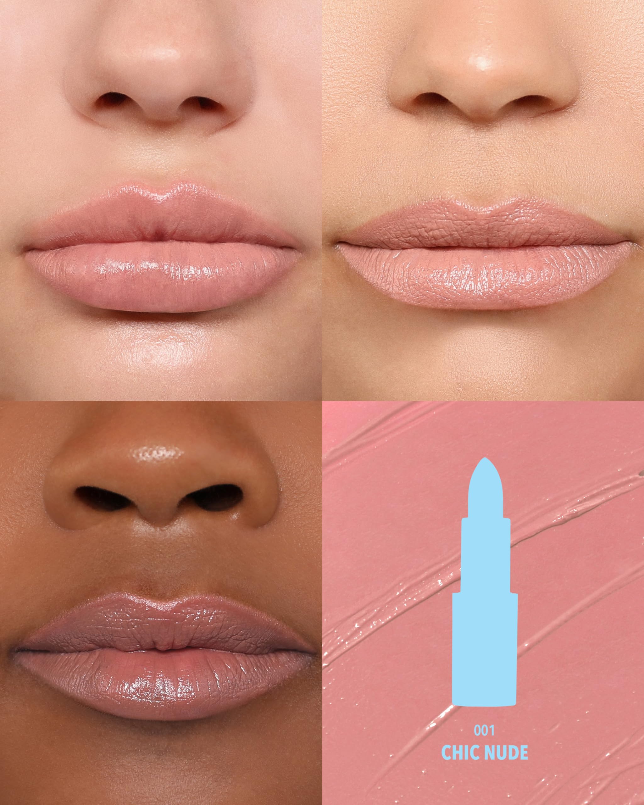 (8-pack) Moira Chic Satin Lipstick (001, Chic Nude) - Thumbnail 2