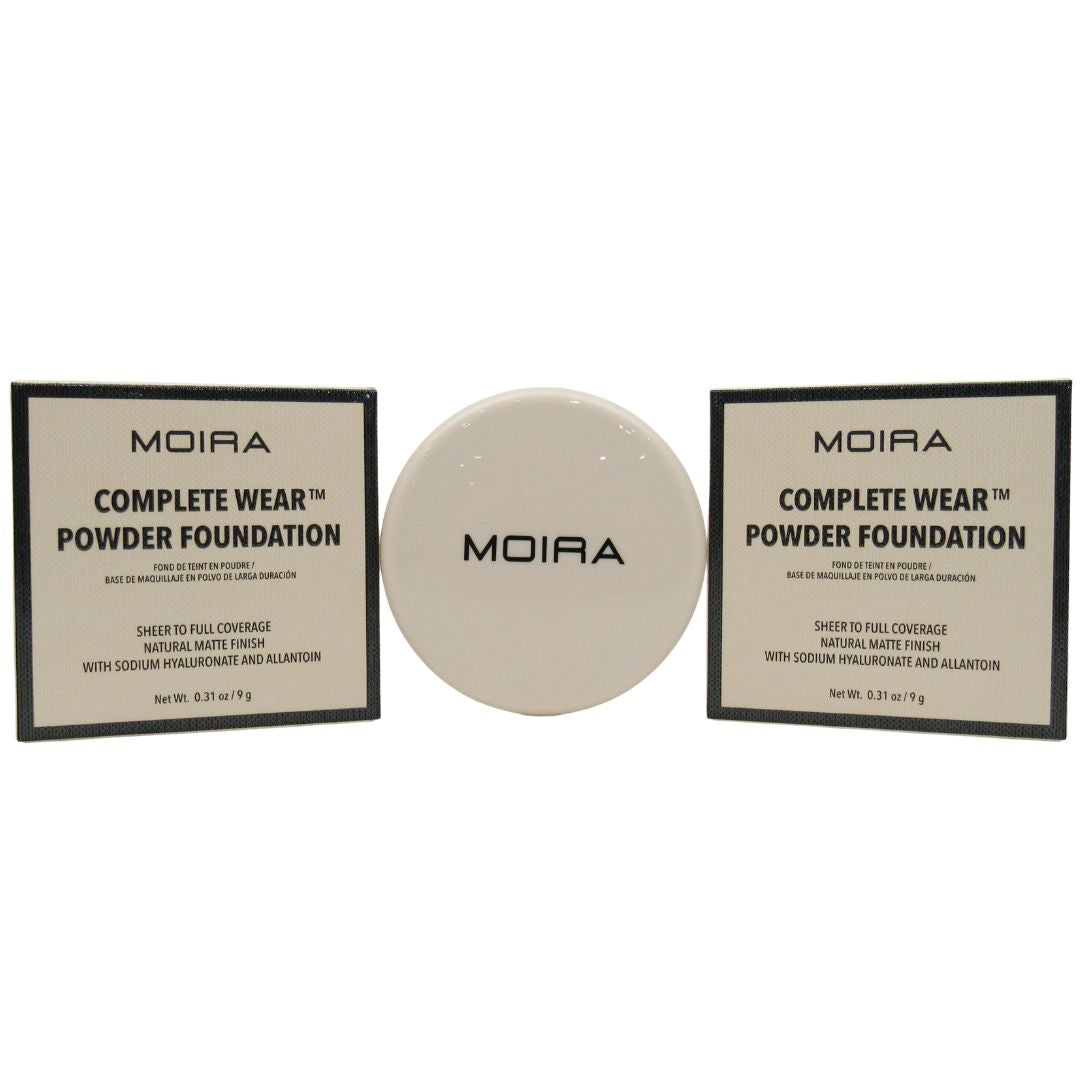 (3-pack) Moira Beauty Complete Wear Powder Foundation #400 - Thumbnail 2