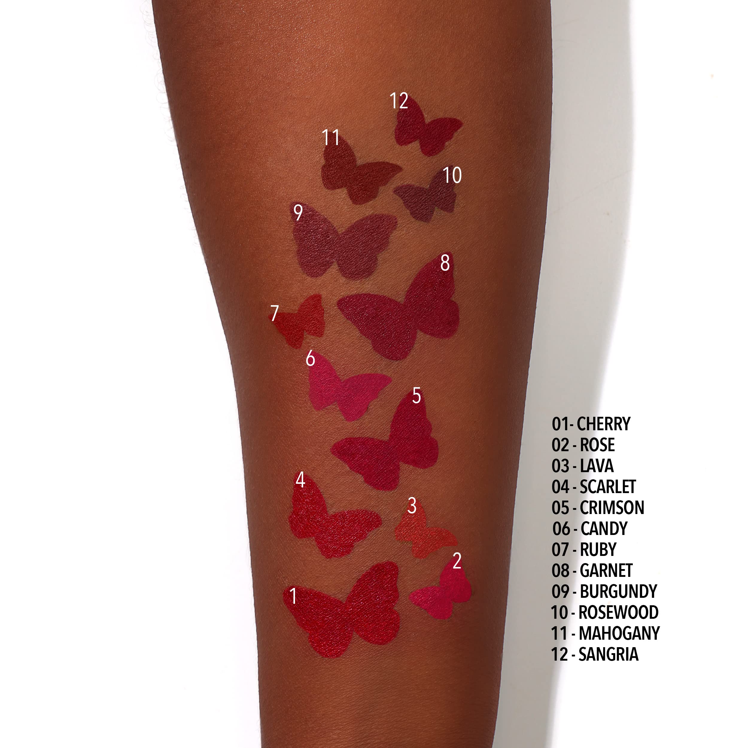 (12-pack) Moira Flirty Lip Pencil (001, Cherry) - Thumbnail 2