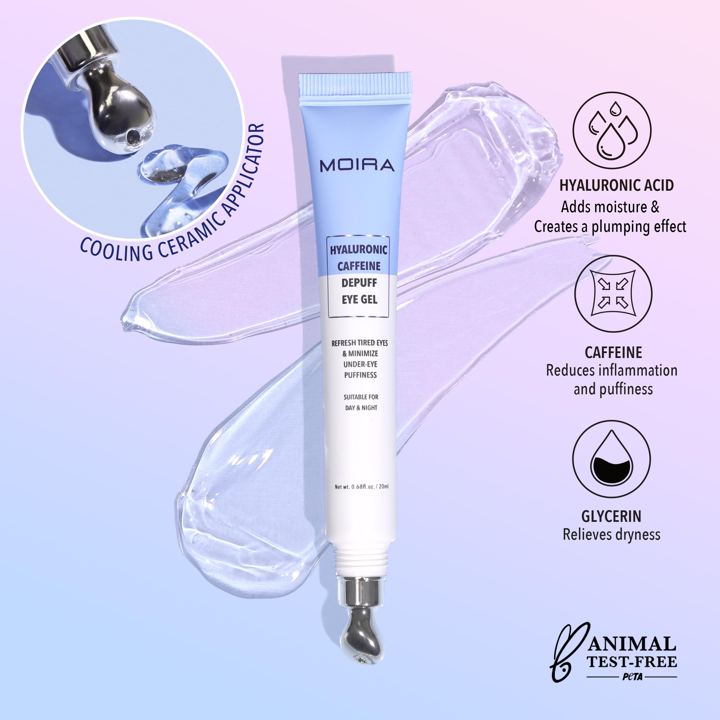 (3-pack) Hyaluronic Caffeine Depuff Eye Gel - Thumbnail 2