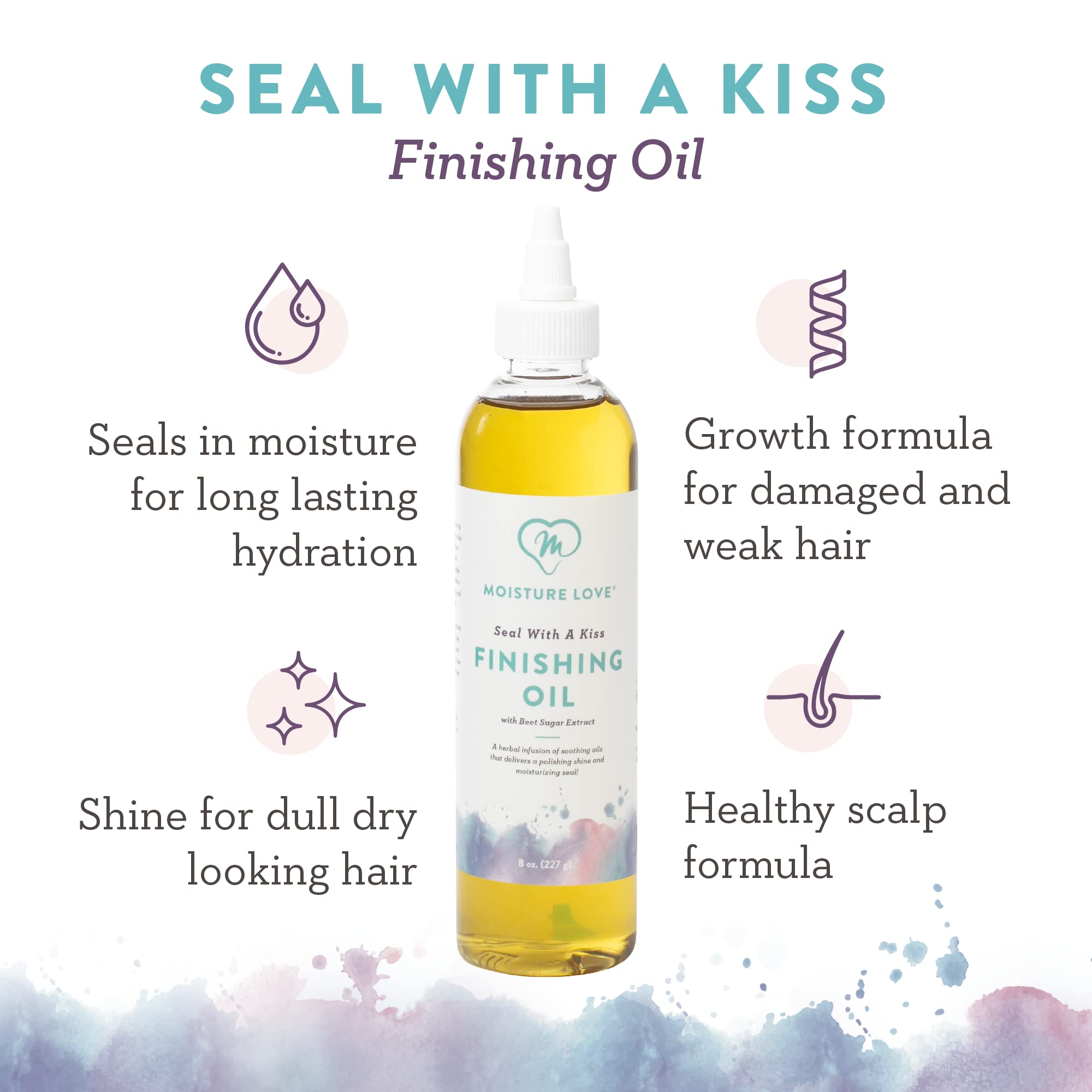 Moisture Love Seal With A Kiss Finishing Oil for Hair Moisturizing and - Thumbnail 3