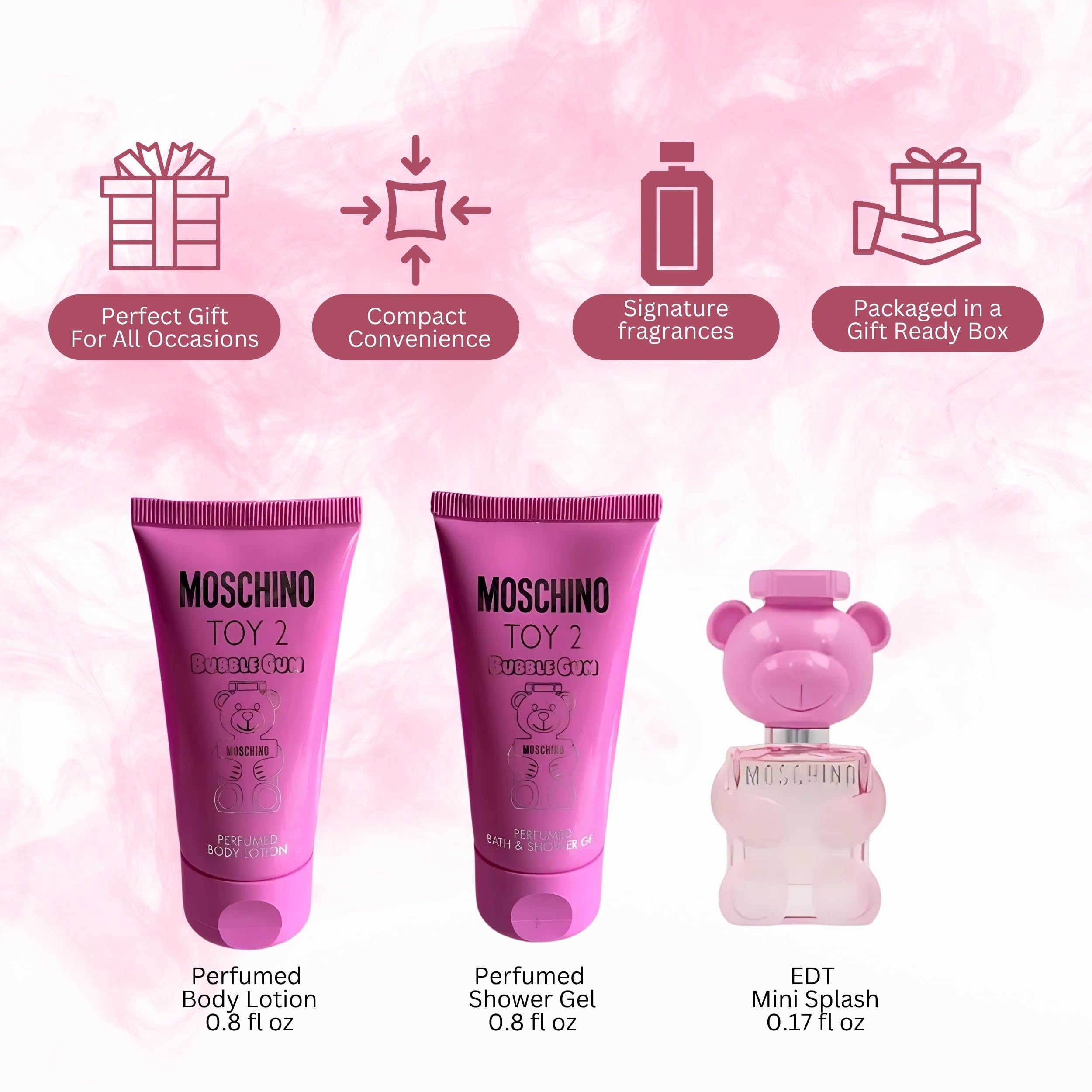 [Set] Moschino Toy 2 Bubble Gum By Moshino 3 Piece Mini Set For Women - Thumbnail 2