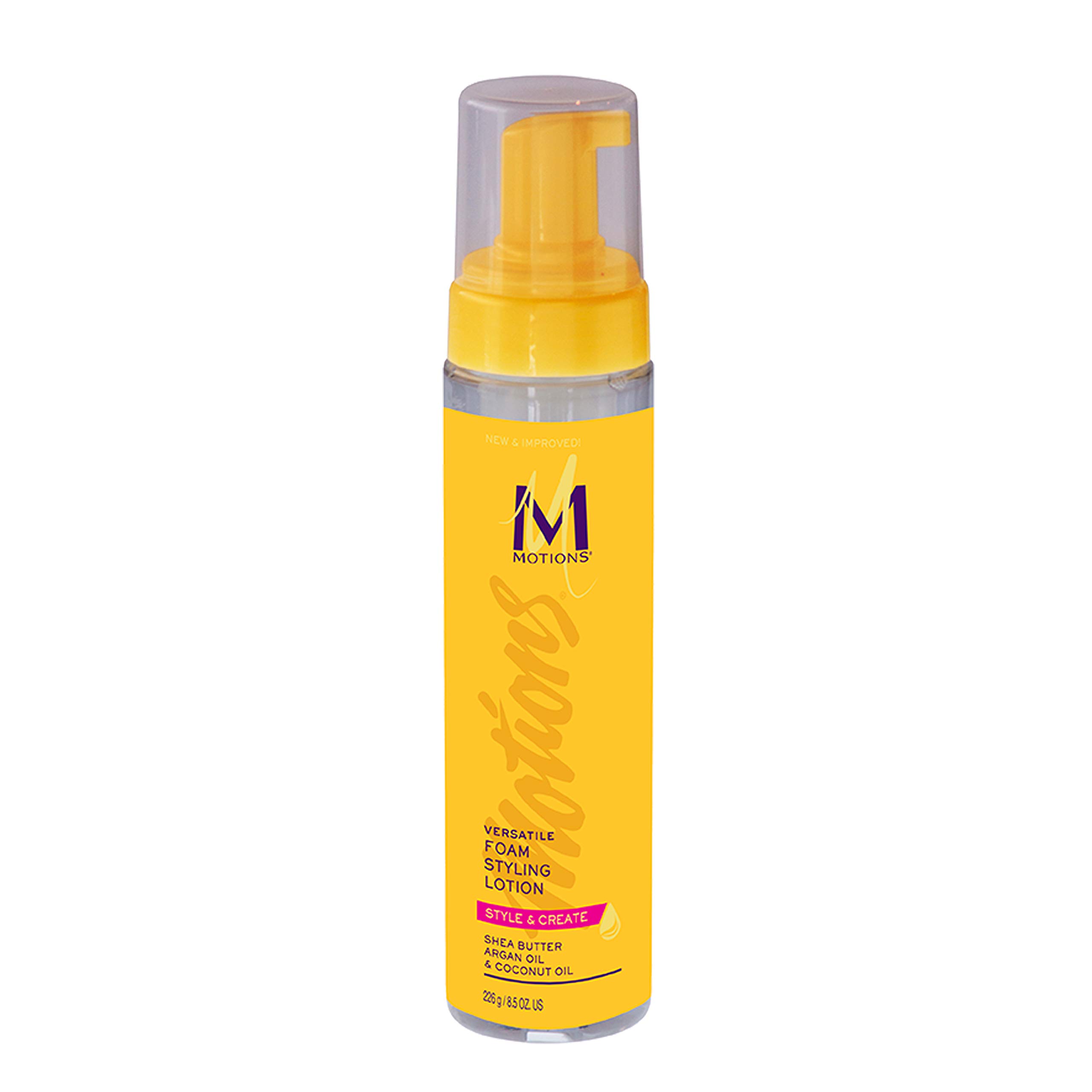 Motions Style and Create Versatile Foam Styling Lotion for Use On All Hair