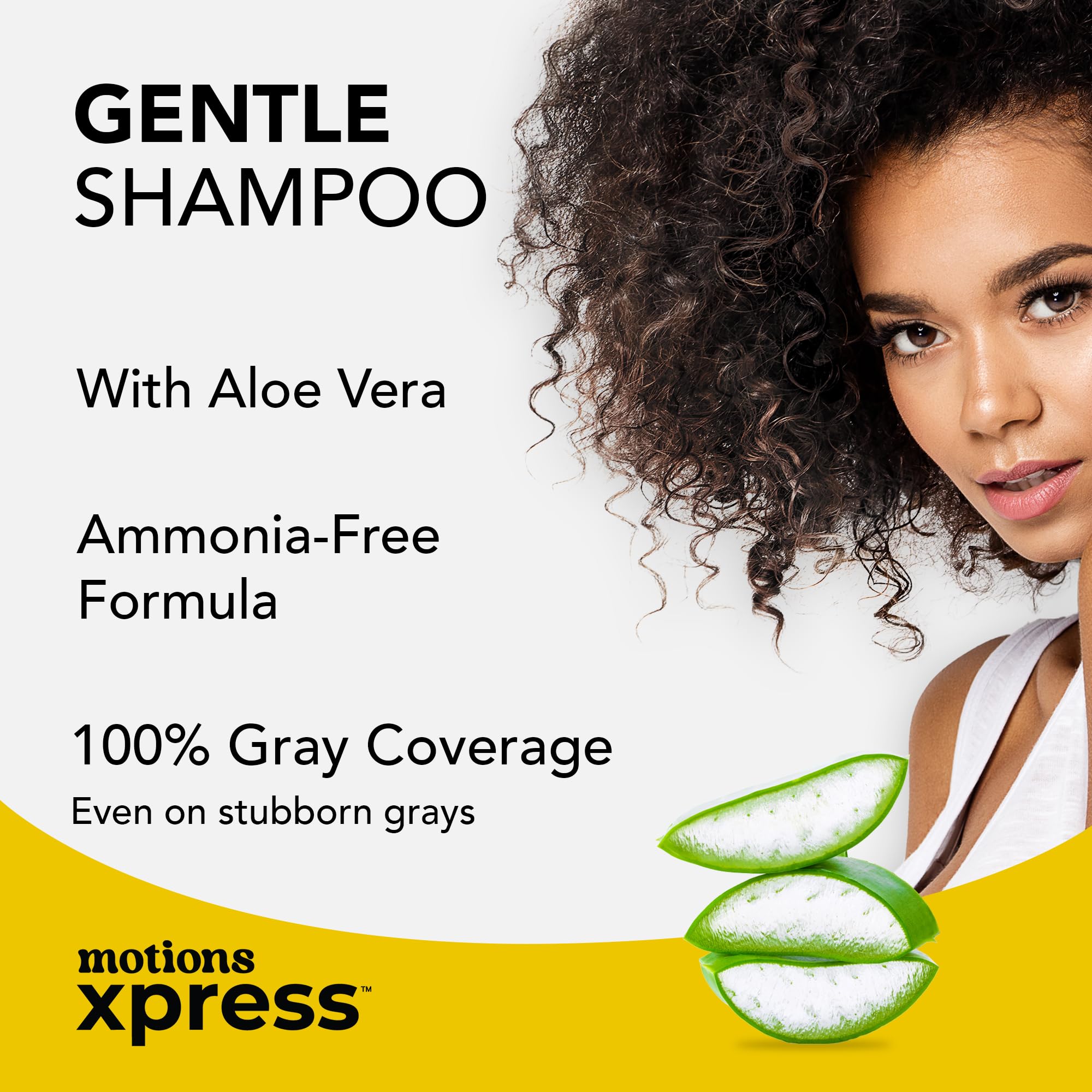 Motions Xpress Permanent Hair Color Shampoo Dark Blonde 5 Minute Color Gray - Thumbnail 3