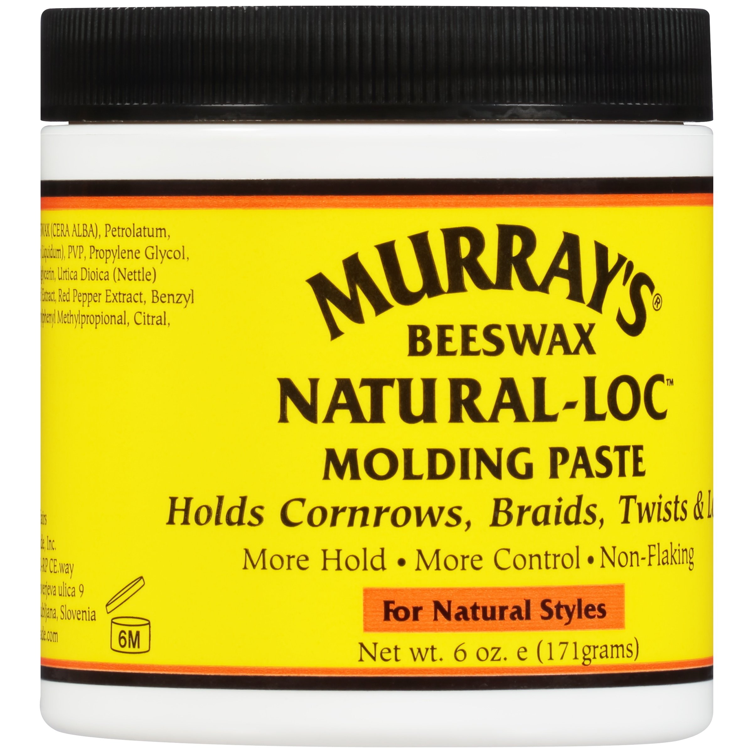Murray's Beeswax Natural Loc for Natural Styles Molding Paste 6 oz