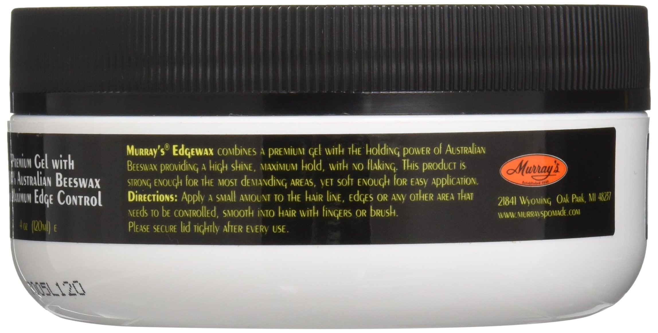 Murray's Edgewax Gel . Moisturizing Unisex Adult Unisex 4 oz - Thumbnail 3