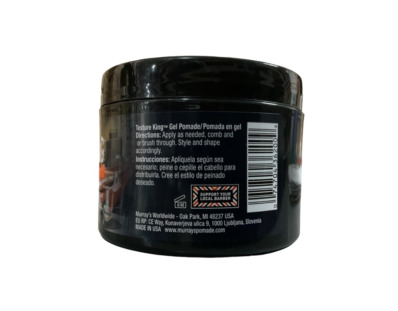 Murrays Texture King Gel Pomade 6 oz